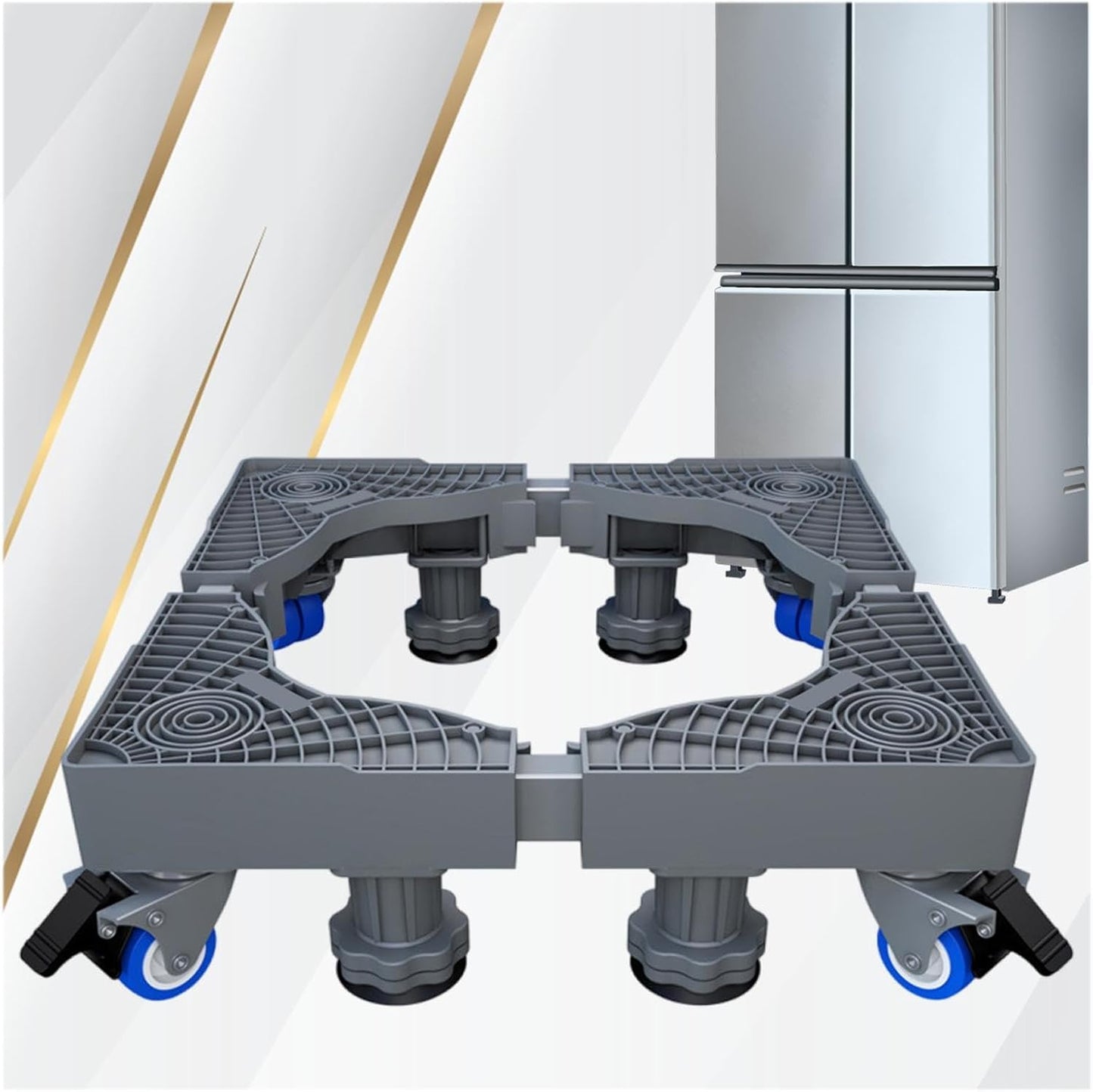 4 Legs-4 Wheels Increased Washing Machines Adjustable Strong And Robust Booster