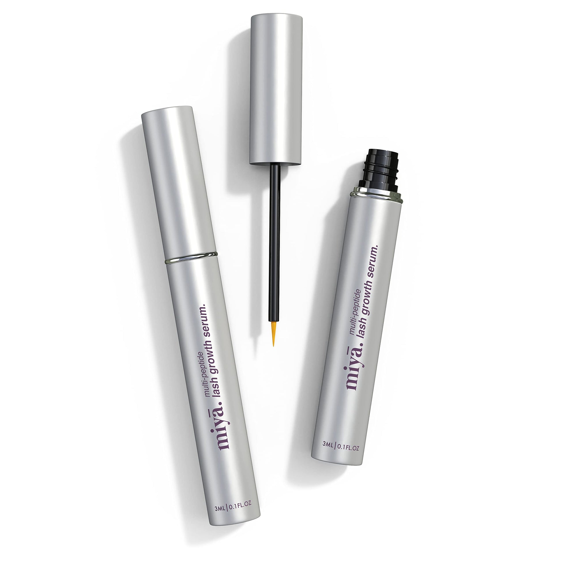 MIYA LASH | Eyelash Growth Serum | Natural Lash Enhancer for Longer, Thicker Healthier Lashes | Gentle Effective Lash Growth Serum | Oil Free Lash Booster 3ml - Medaid International