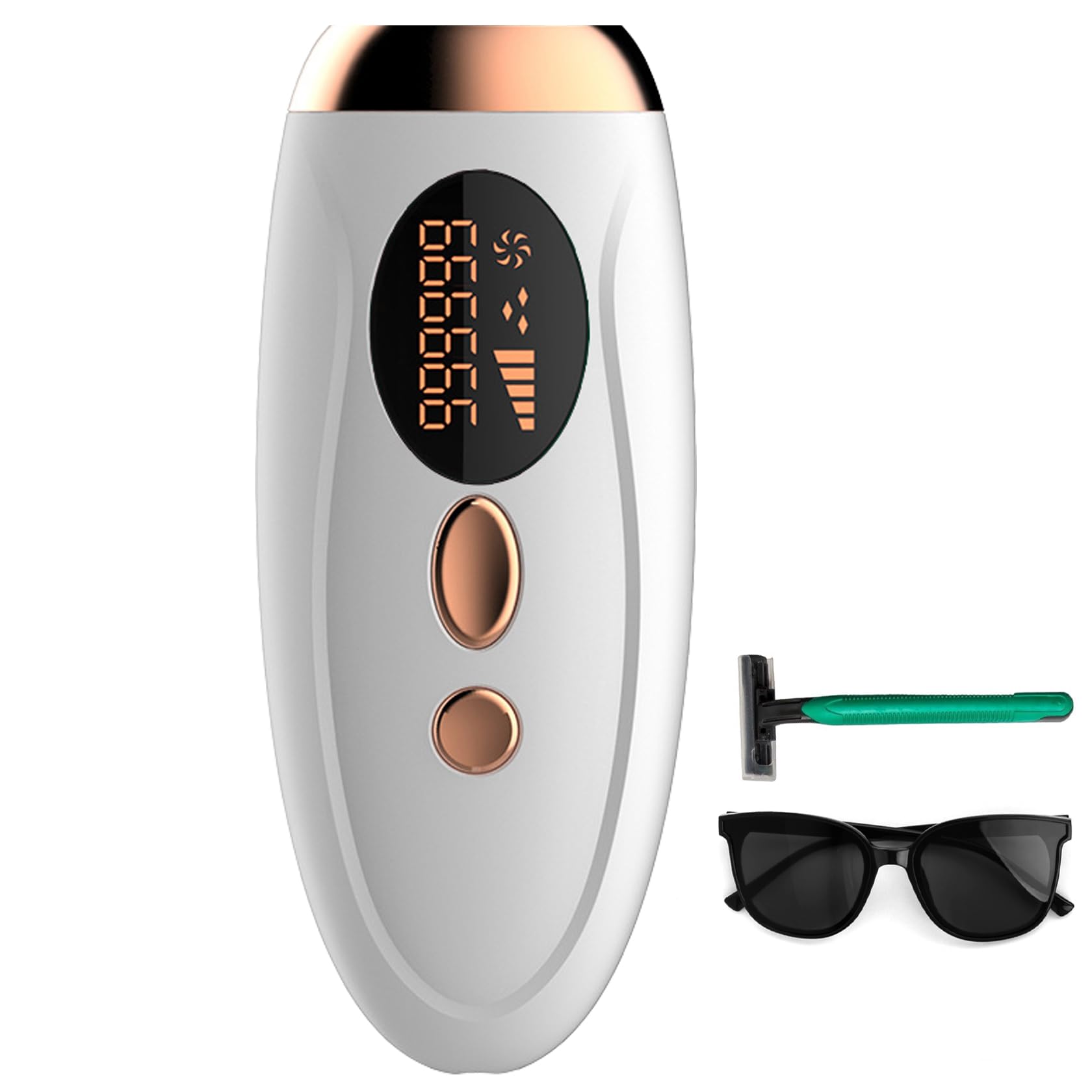 IPL Hair Removal,Laser Hair Removal At-Home for Women Men, 999,999 Flashes Permanent Hair Removal Device on Facial Legs Arms Bikini Line - Medaid International