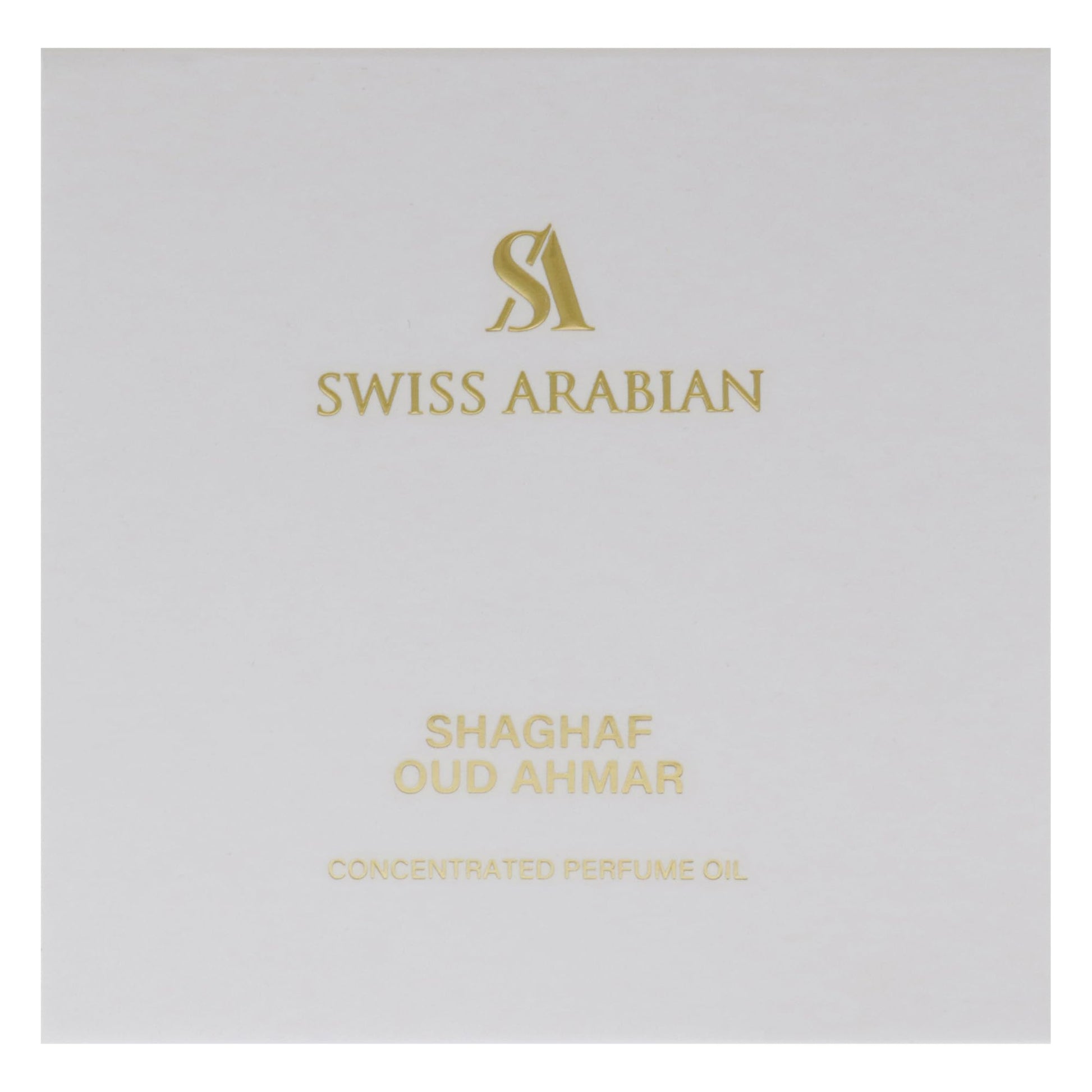 Swiss Arabian Shaghaf Oud Ahmar - Luxurious Concentrated Perfume Oil - Long Lasting Artisan Perfume with Notes of Iris, Amber, and Vanilla - 0.4 oz - Medaid International