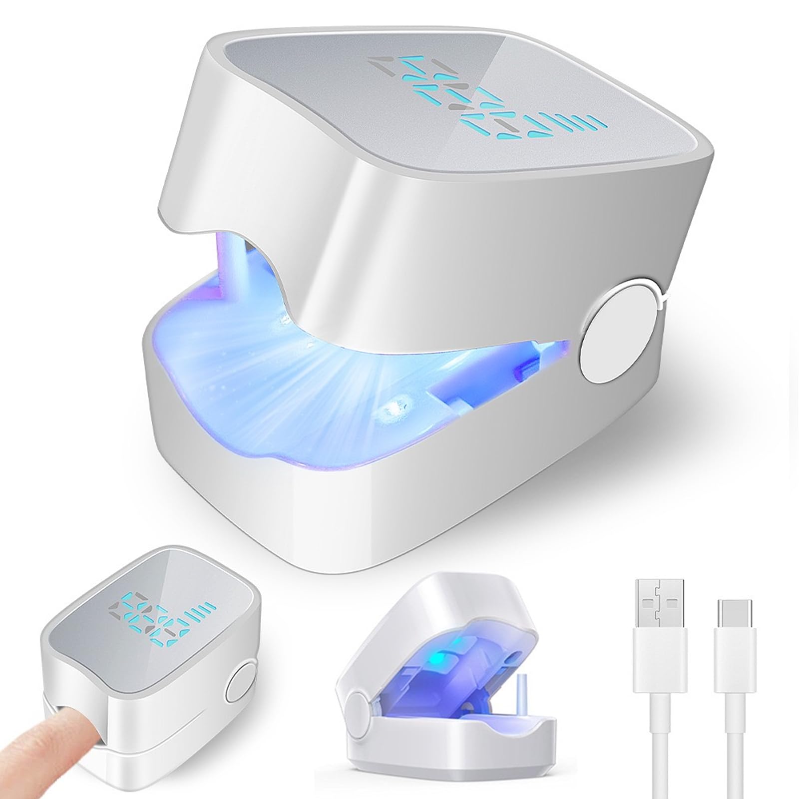Nail Fungus Laser Treatment LED Light Device-Effective Rechargeable Nail Fungus Remover for Home Use - Medaid International