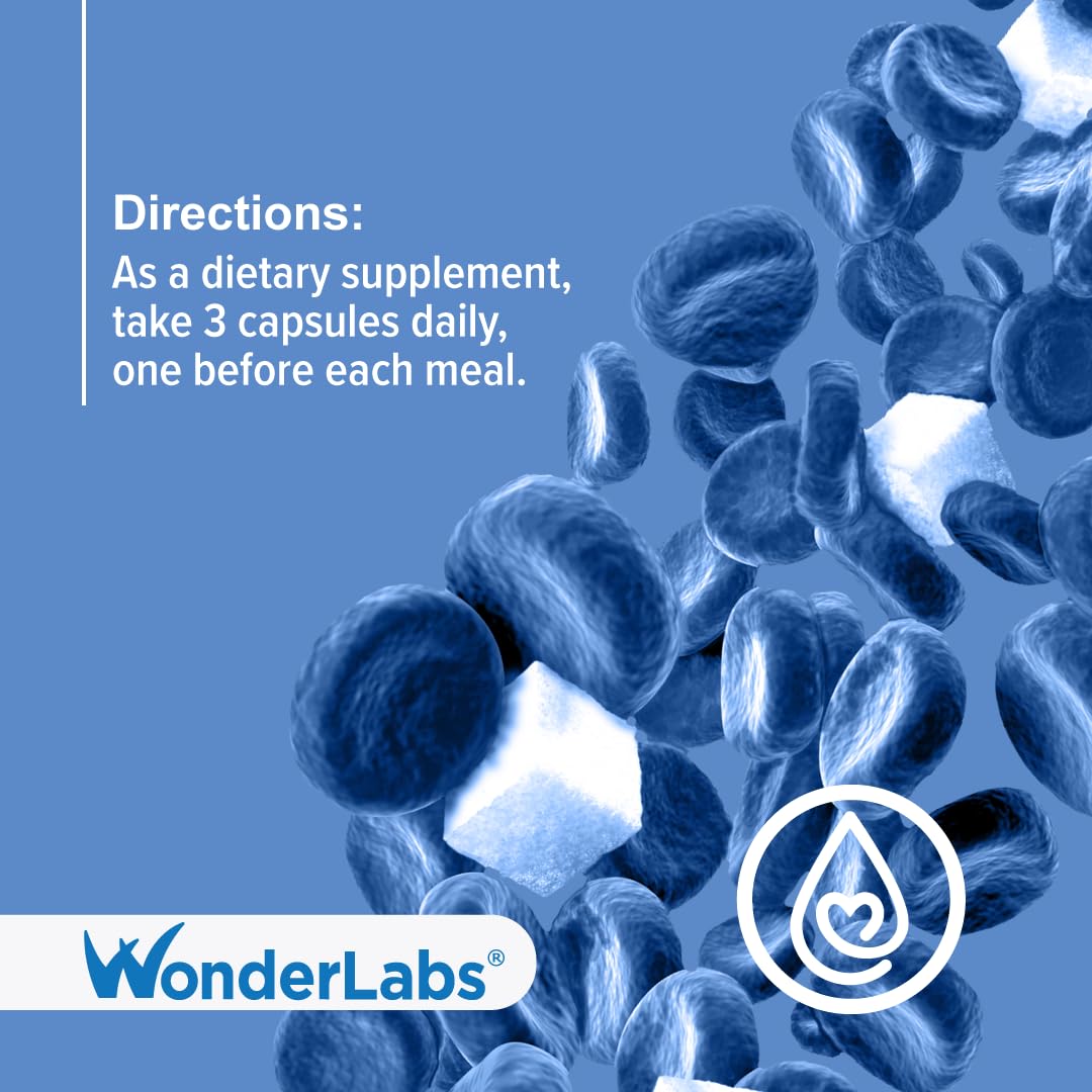 Wonder Laboratories Berberine HCL 1,500mg + Cinnamon, Chromium, & Bioperine Maintenance for Glucose, Heart & Immune System Health Gluten & GMO Free - 60 Capsules - Medaid International