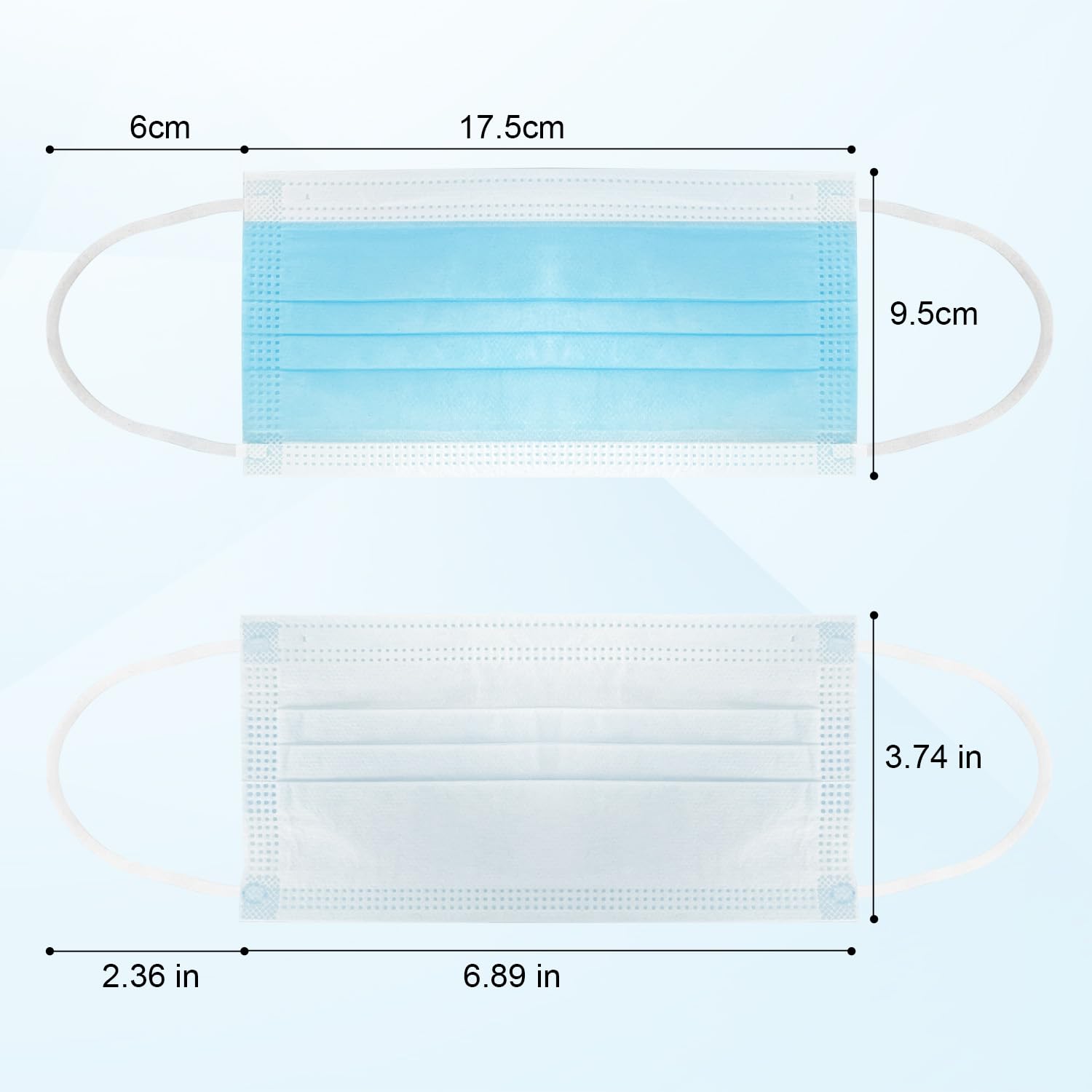 100 Pack Disposable Face Masks ASTM Level 2, Medical Grade 3 Ply Protection Face Mask for Adults - Comfortable,Soft, Breathable - Medaid International