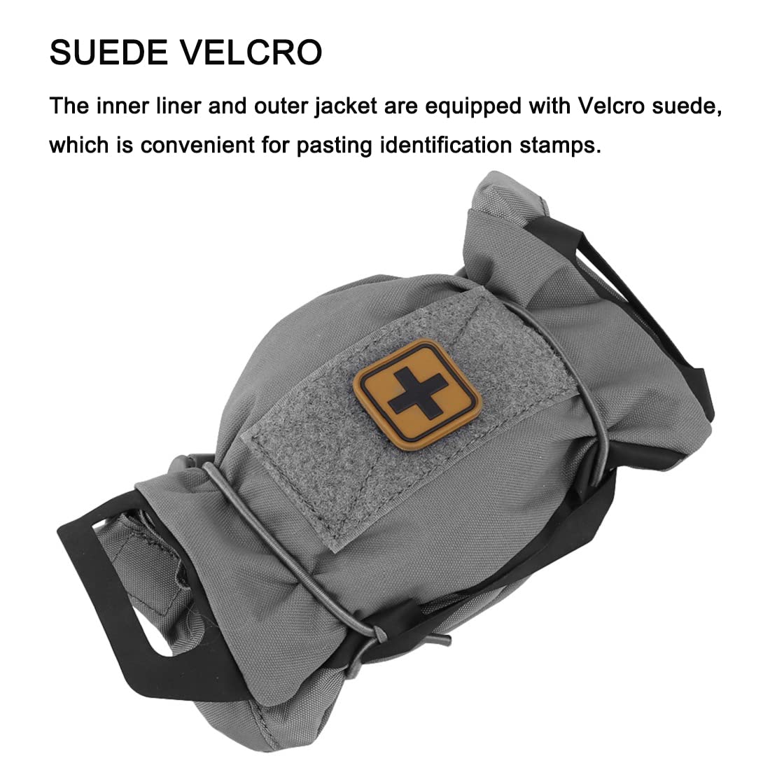Rapid Deployment IFAK Kits MOLLE Tactical Pouch Outdoor Survival Medical First-aid Kit Hunting Camping Hiking Emergency Tools (WG)