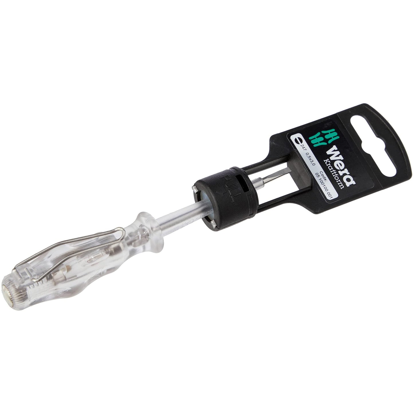 Wera 05100100001 Voltage Tester 247 SB single-pole 1 x 0,5x3,0x70mm - Medaid International