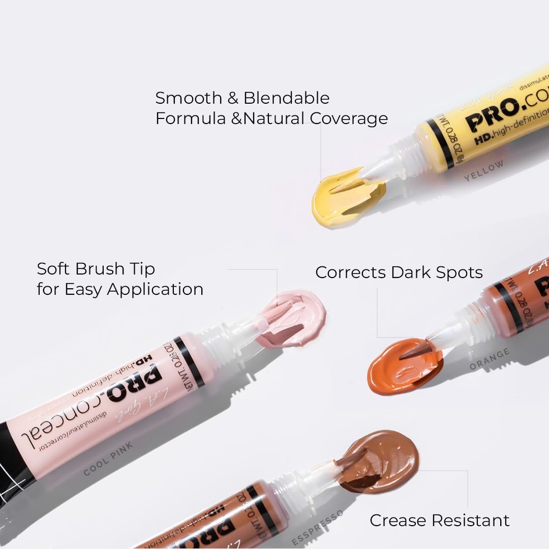 L.A. Girl Pro Coneal Hd. High Definiton Concealer 0.28 Oz - Medaid International