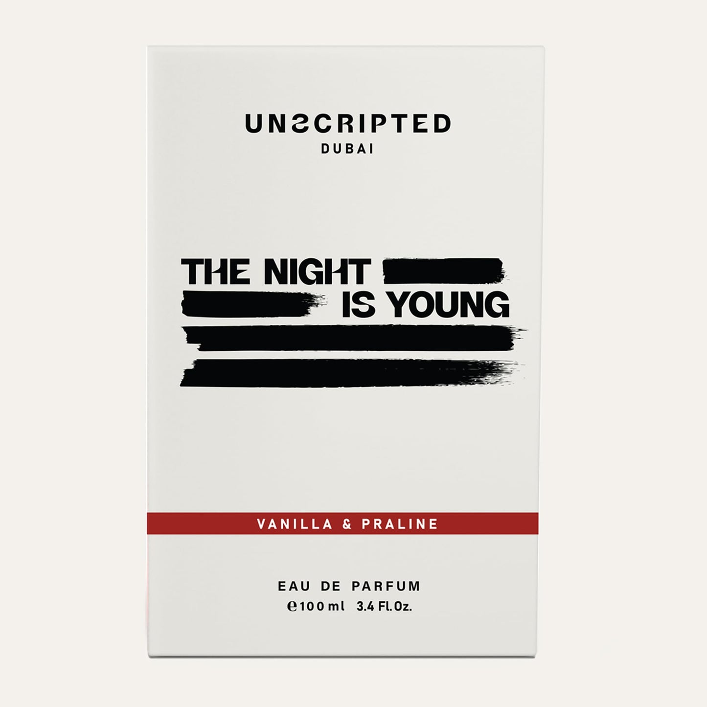 Unscripted. The Night Is Young - Bold, Long-Lasting Perfume For Men And Women - Spicy-Sweet Women Perfume with Notes of Cognac and Vanilla - 3.4 oz - Medaid International