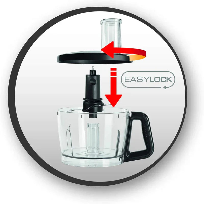 Moulinex Food Processor Double Force 3L FP824H10, 1000W, Silver