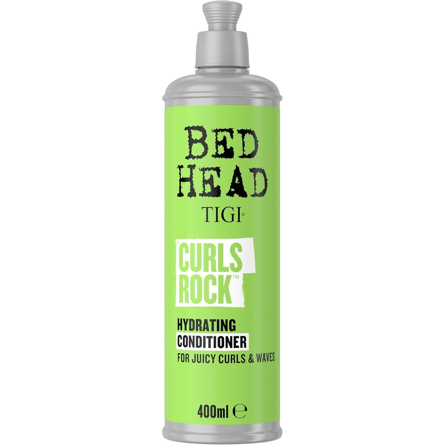 Bed Head by TIGI Curls Rock Hydrating Conditioner, Deep Moisturising Hair Care for Curly & Wavy Hair, Control Frizz, Defines Curls & Adds Shine, 400ml