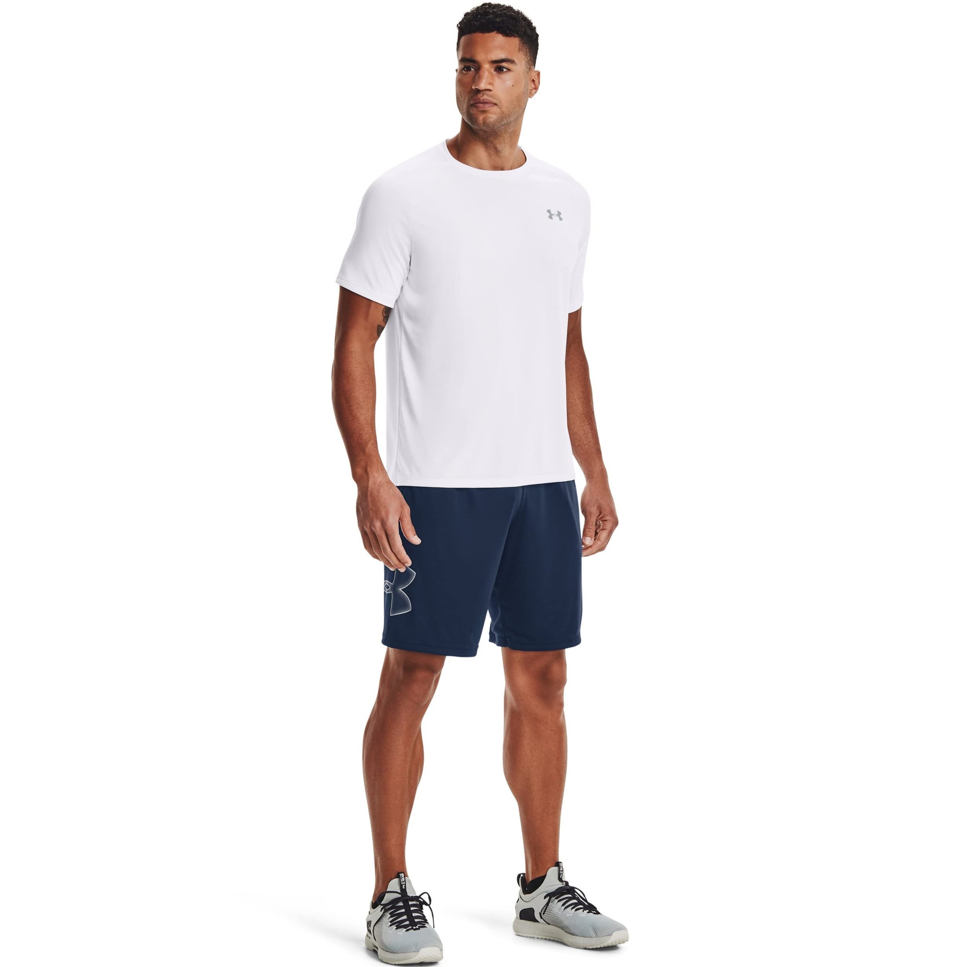 Under Armour Men's Tech 2.0 Short-Sleeve T-Shirt , White (100)/Overcast Gray, Large - Medaid International
