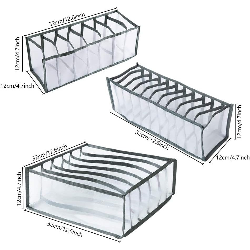 3 Pieces Drawer Organizer Set