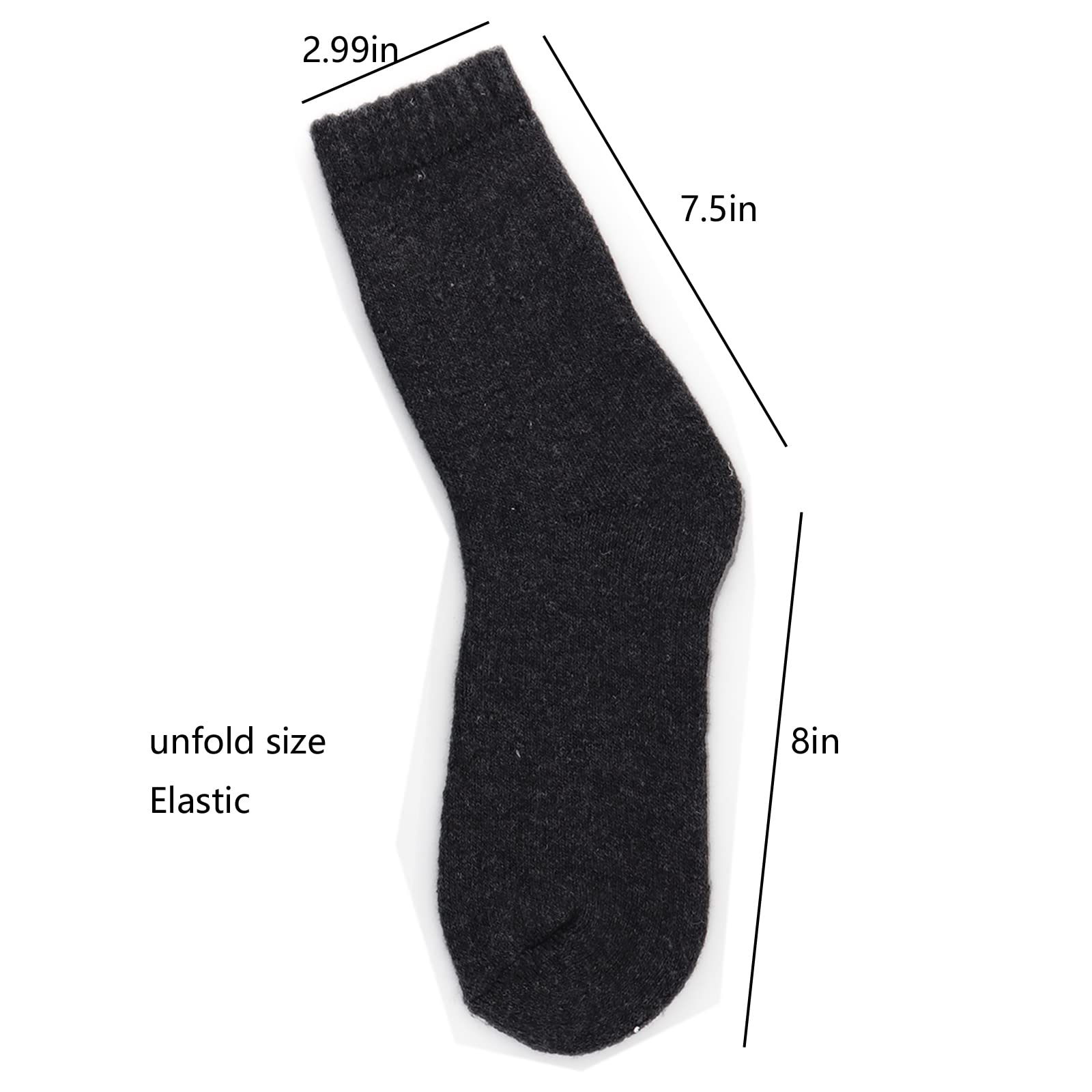 YZKKE 3Pack Mens Super Thick Wool Warm Socks - Soft Comfort Casual Crew Winter Socks - Medaid International