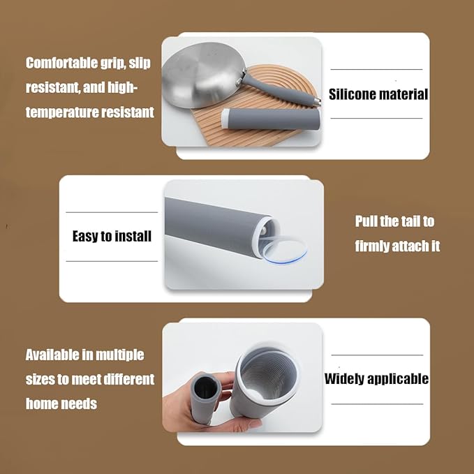 Silicone Pot Handle Cover – Heat Resistant Anti-Scald Grip