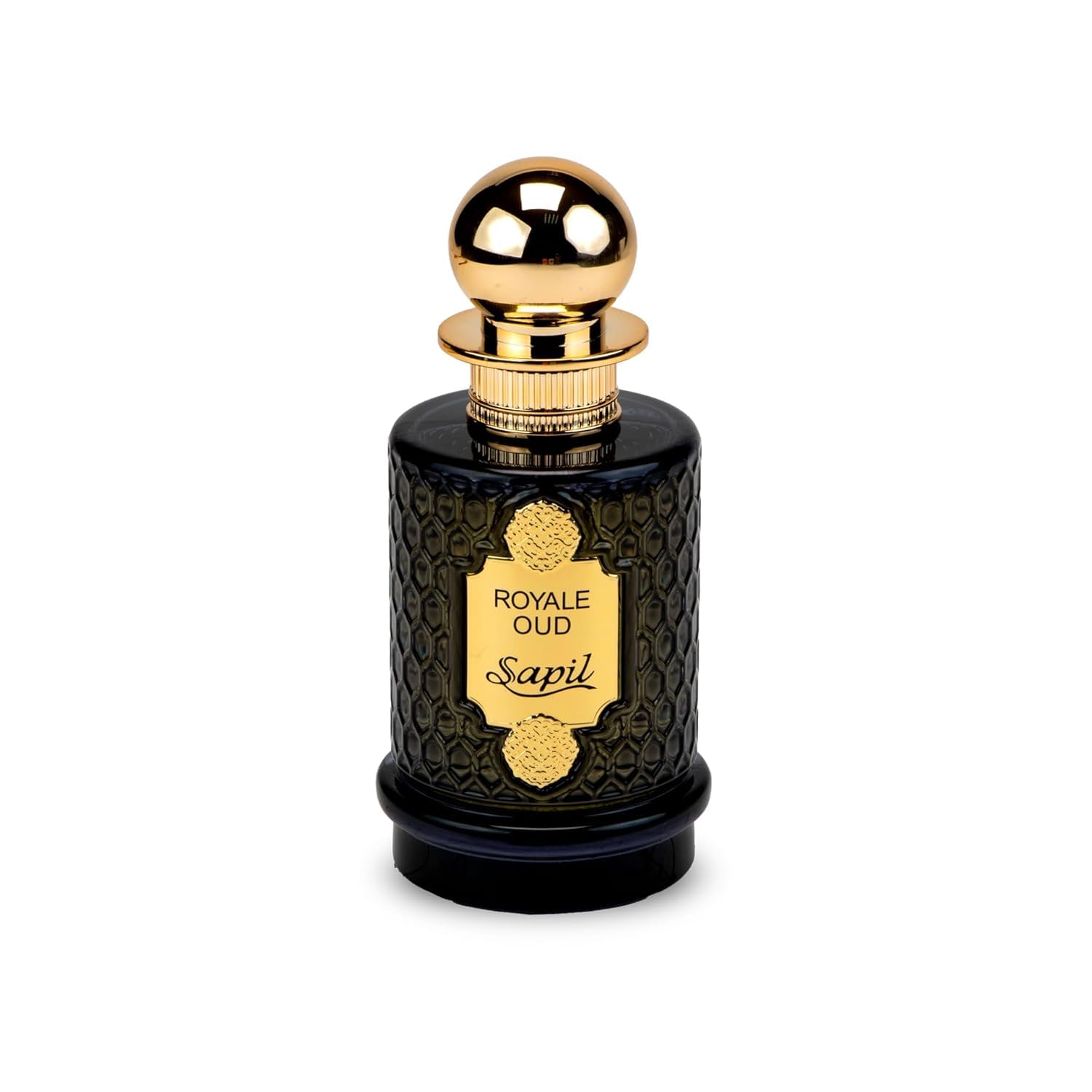 Sapil Royale Oud Unisex Eau De Parfum – Saffron, Nutmeg & Patchouli Musk Blend – Long-Lasting Luxury Arabic Oud Perfume for Men & Women – Premium Dubai Fragrance – 3.38 oz - Medaid International