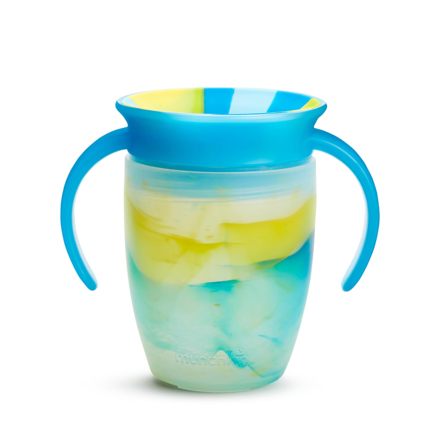 Munchkin Miracle 360 Trainer Sippy Cup with Handles Spill Proof 7 Ounce Tropical Swirl