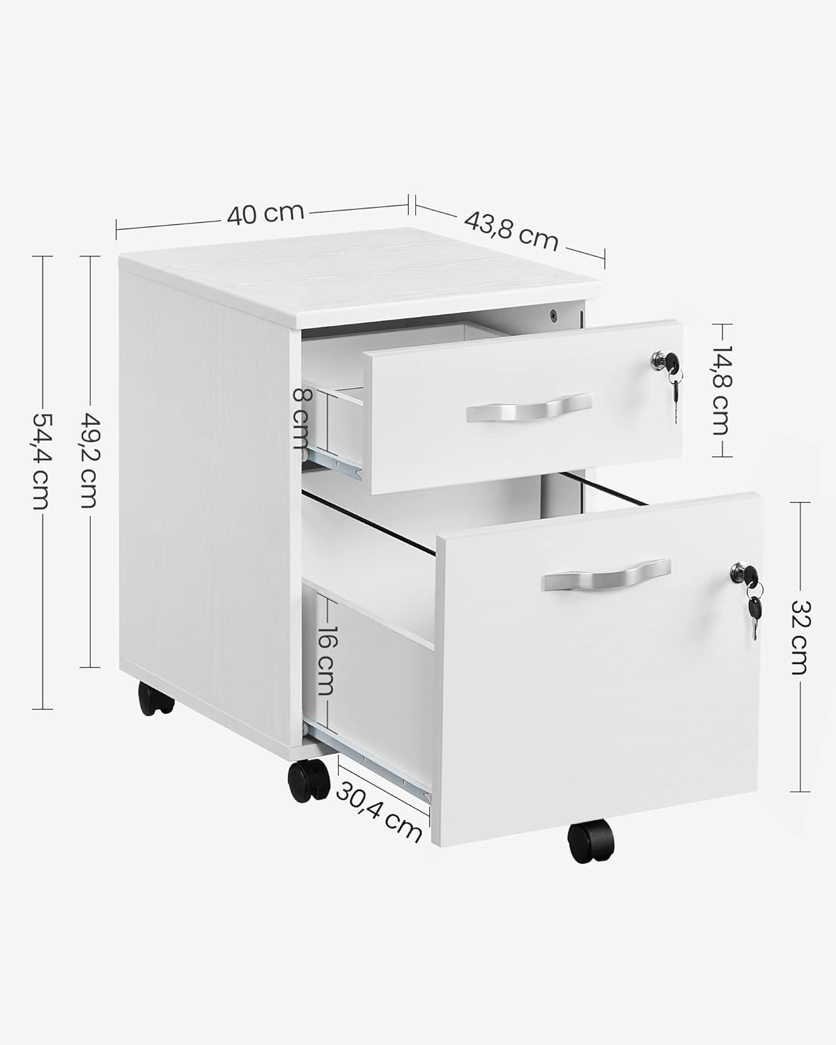 VASAGLE Small Storage Cabinet LCD022T46V1