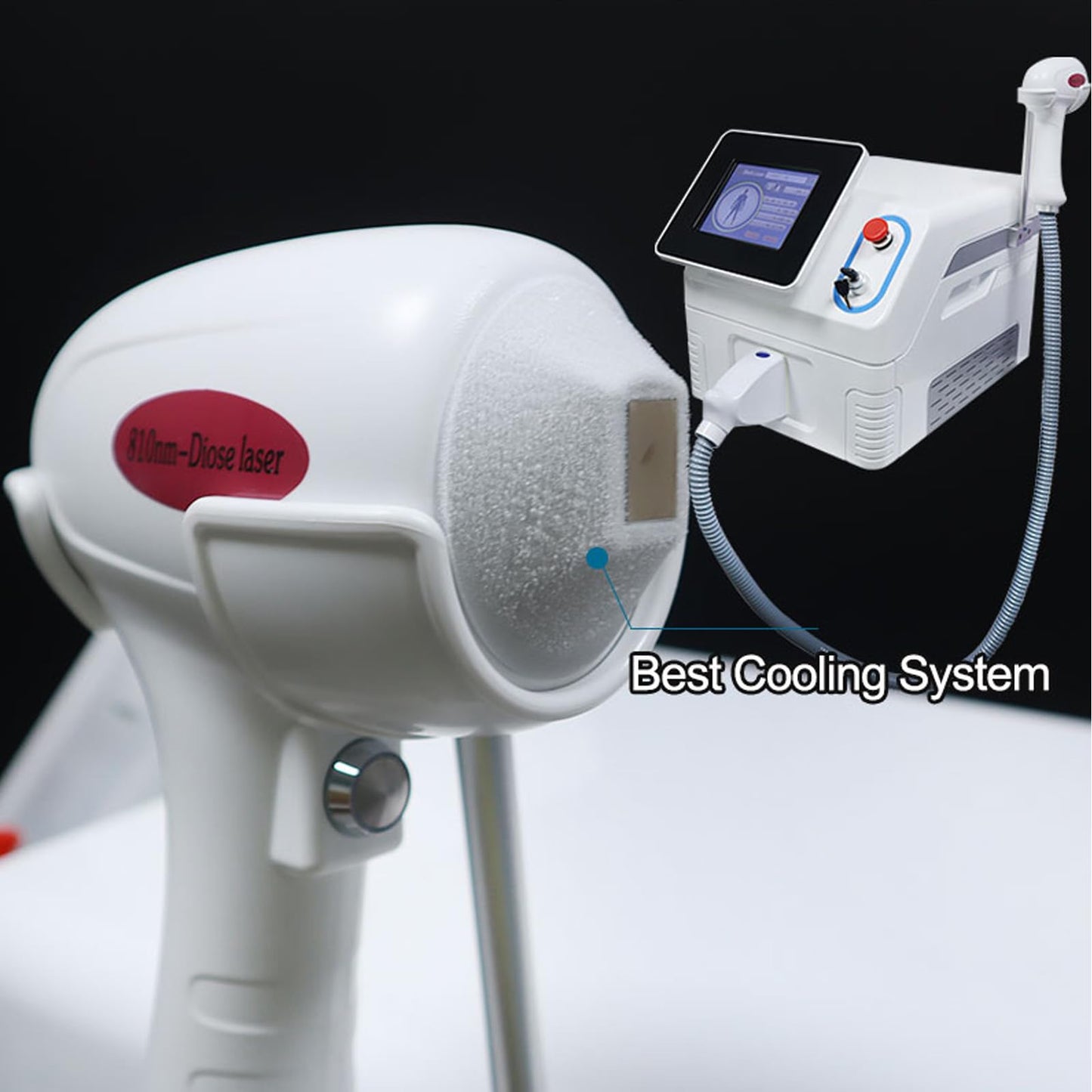 Keicnkj Diode Laser Hair Removal Machine Professional Ice-point Hair Removal Device Salon Beauty Skin Care Device for Body and Facial - Medaid International