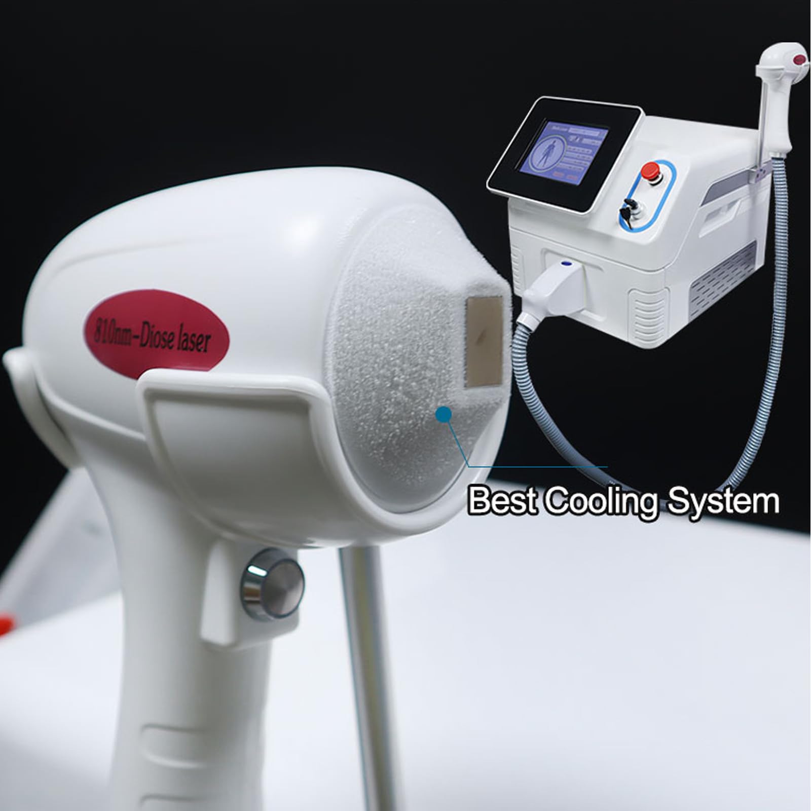 Keicnkj Diode Laser Hair Removal Machine Professional Ice-point Hair Removal Device Salon Beauty Skin Care Device for Body and Facial - Medaid International