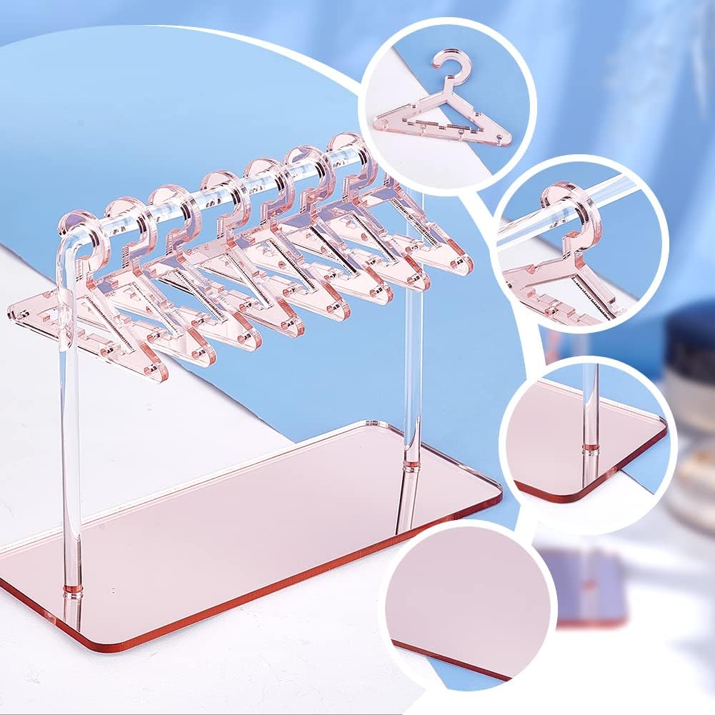 KASTWAVE Acrylic Earring Display Stand Set for Retail and Personal Use Stylish Organizer for Dangle Earrings 2.3x4.6x5.9 Inches