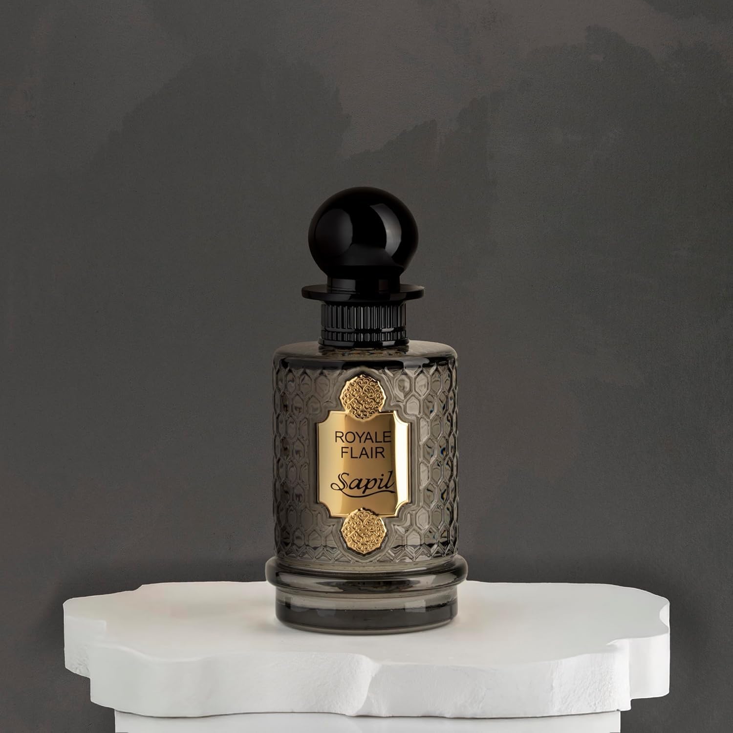 Sapil Royale Flair Unisex Eau De Parfum – Spicy Woody Oud & Amber Blend – Long-Lasting Premium Luxury Fragrance for Men & Women – Arabic Dubai Perfume – 3.38 oz - Medaid International