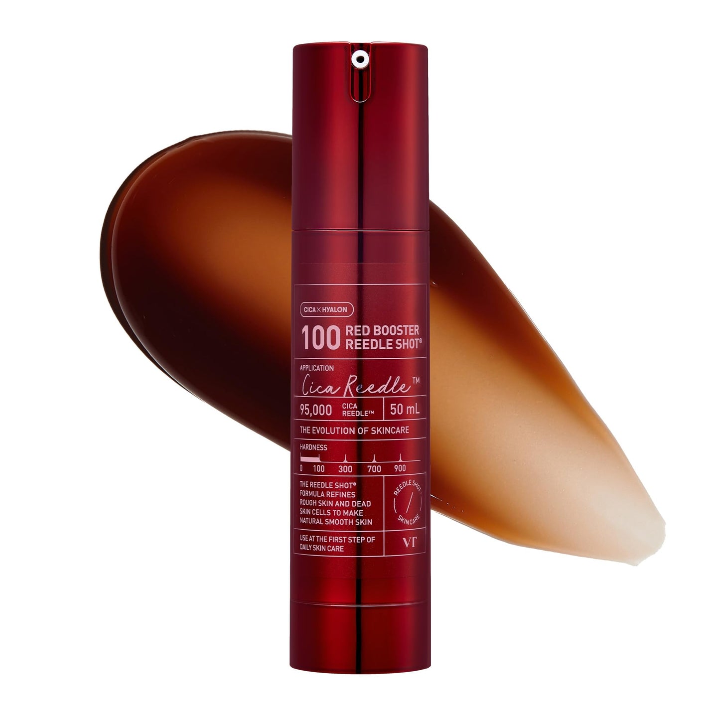 VT COSMETICS Red Booster Reedle Shot 100, Microneedling Serum with Dragon’s Blood, Exosome, Soothing Relief Serum for Irritated, and Sun-Stressed Skin, Scalp Care, Korean Skincare 1.69 fl oz (50ml) - Medaid International