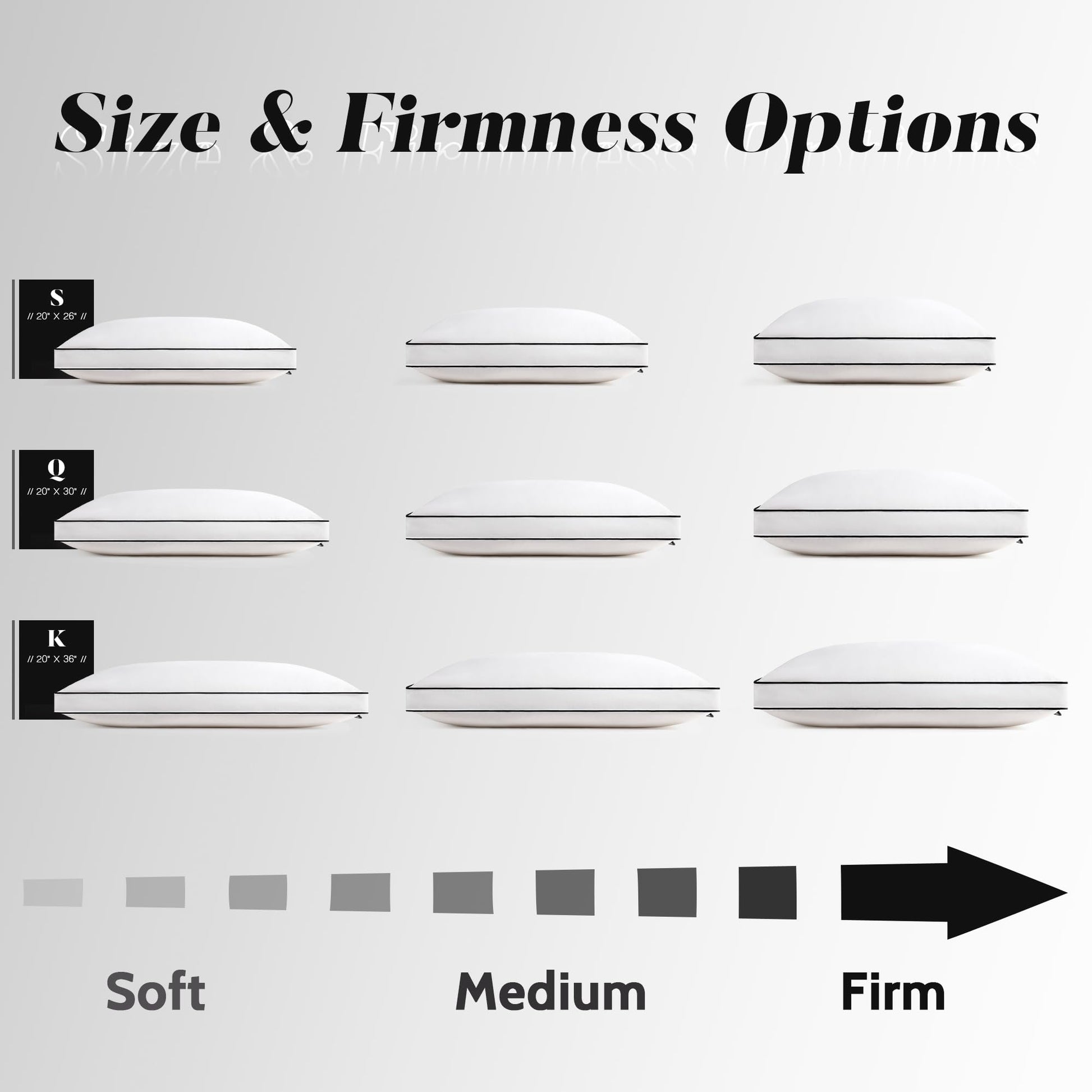 DOWNSTORIA Feather Down Pillows King Size Set of 2 with Gusset, Luxury Hotel Collection Bed Pillow 2 Pack, Down Surrounded Pillows for Sleeping, Soft Fluffy for Side, Back Sleepers 20x36 in. - Medaid International