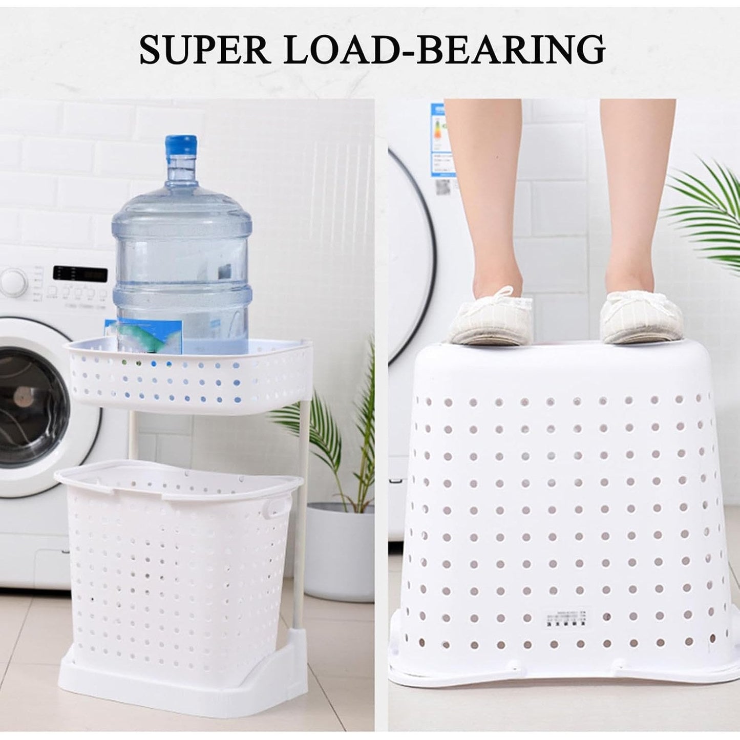 Rolling Laundry Storage Rack