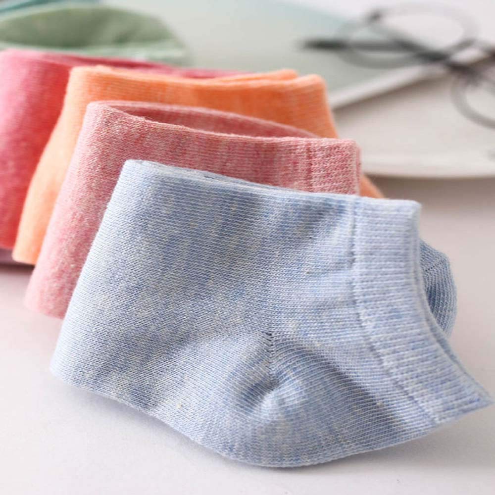 KASTWAVE 10 Pairs Of Solid Color Socks, Environmentally Friendly Casual Low Ankle Socks For Men And Women - 38