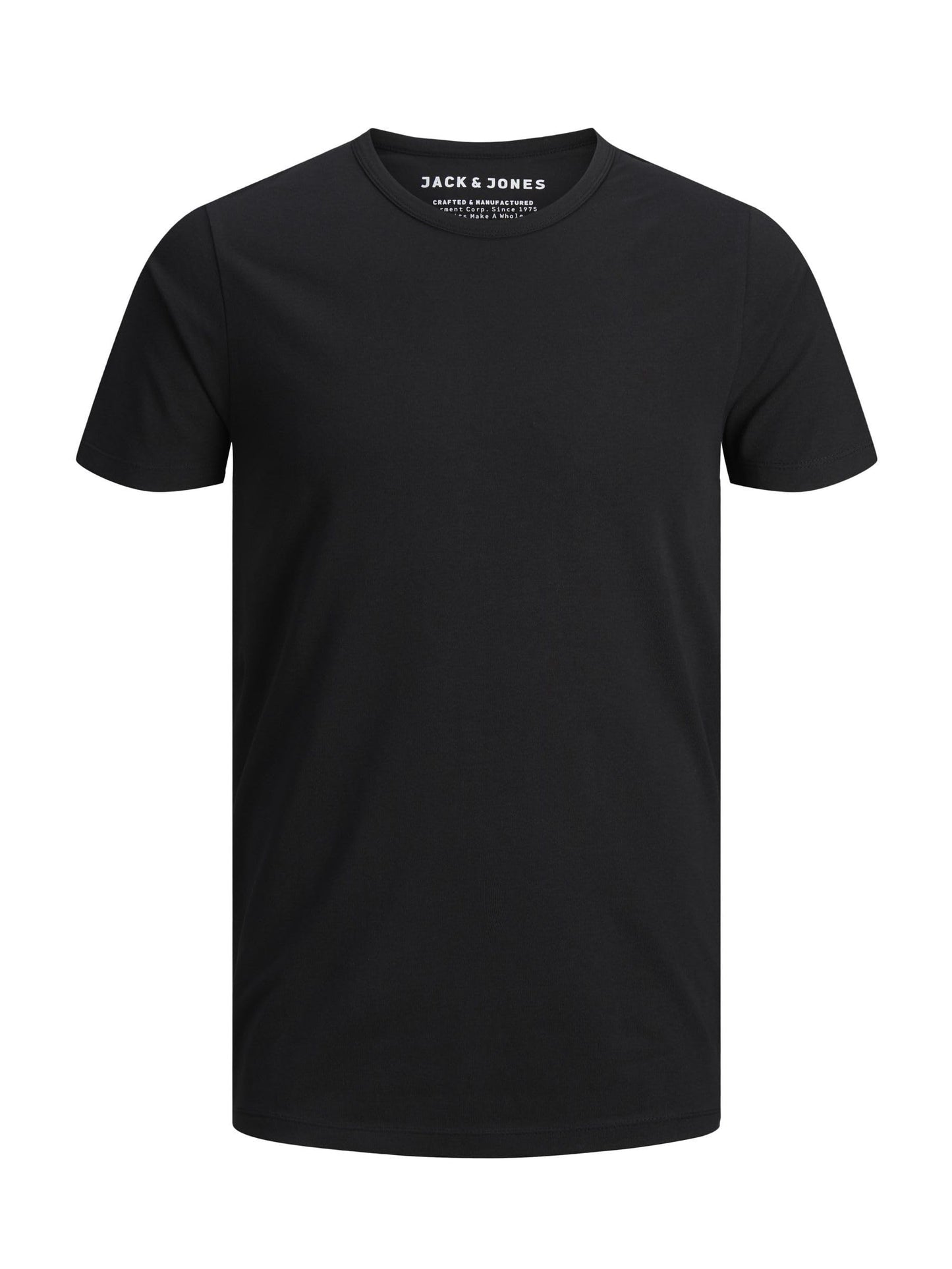 Jack & Jones Men's O-Neck Tee, Black, Small - Medaid International