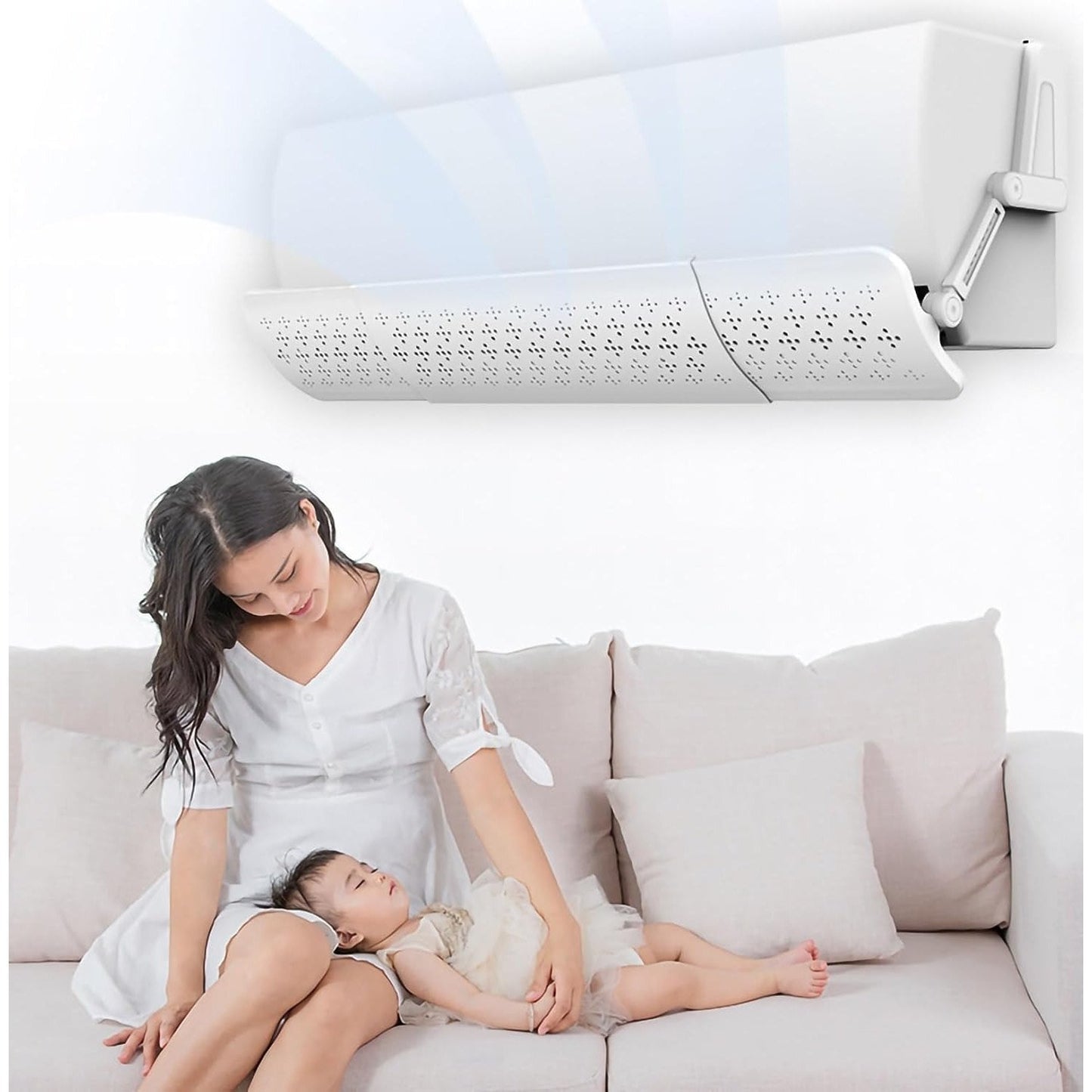 Rotatable AC Wind Deflector