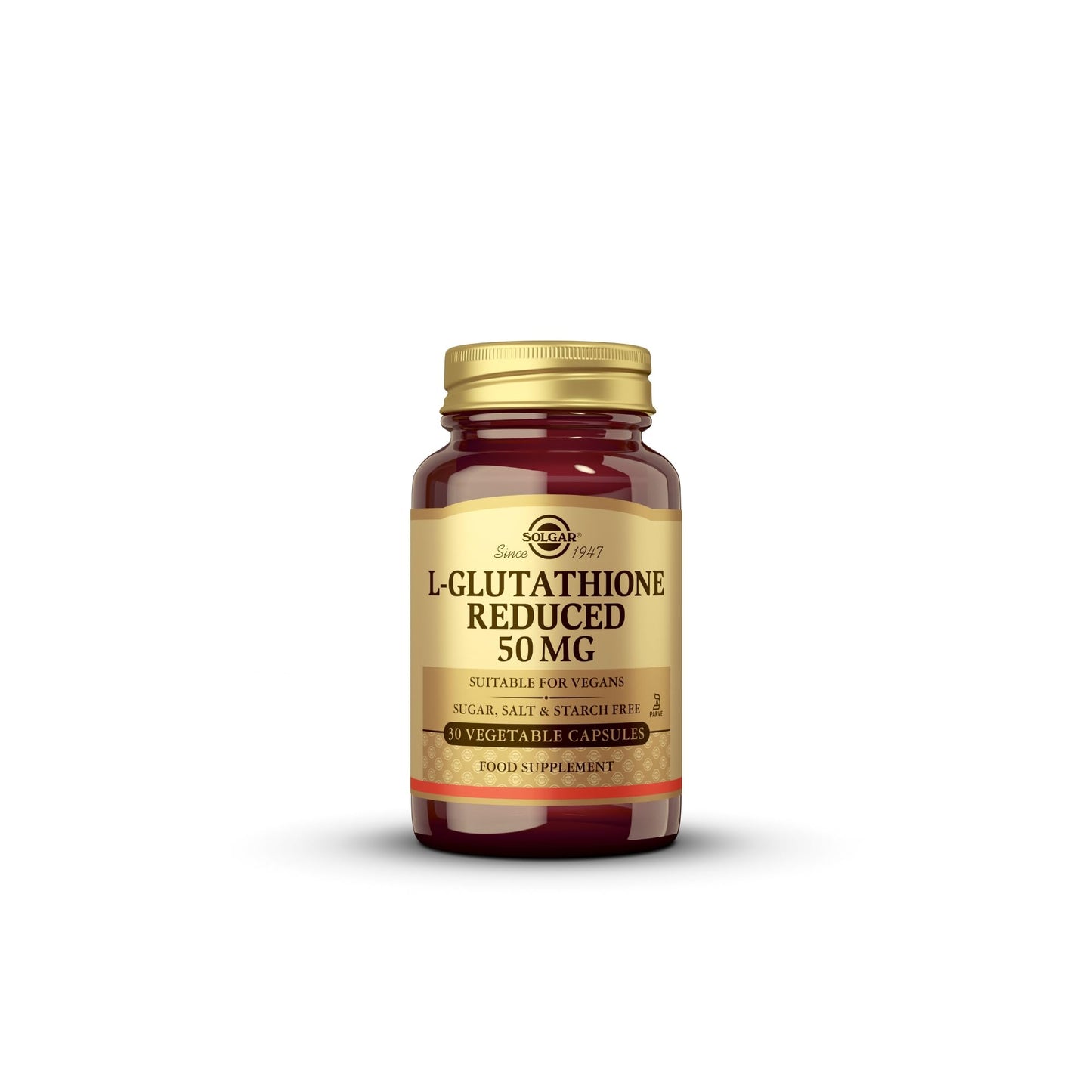 Solgar Reduced L-Glutathione Vegetable Capsules, 50 Mg, 30 Count - Medaid International