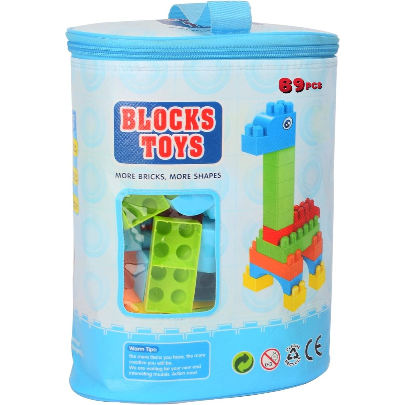Building Blocks Toy Bag 69 pcs