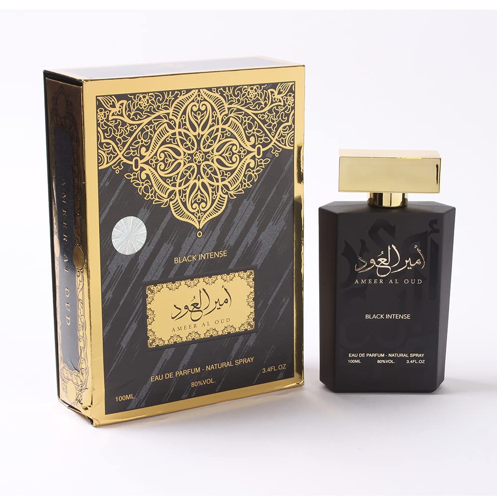 ††† Upscale Perfume & Oud Ameer Al.Oud Black Intense Eau De Parfum Unisex Spray - 3.4 Fl Oz (100 ml) عطر امير العود بلاك انتنس - Medaid International