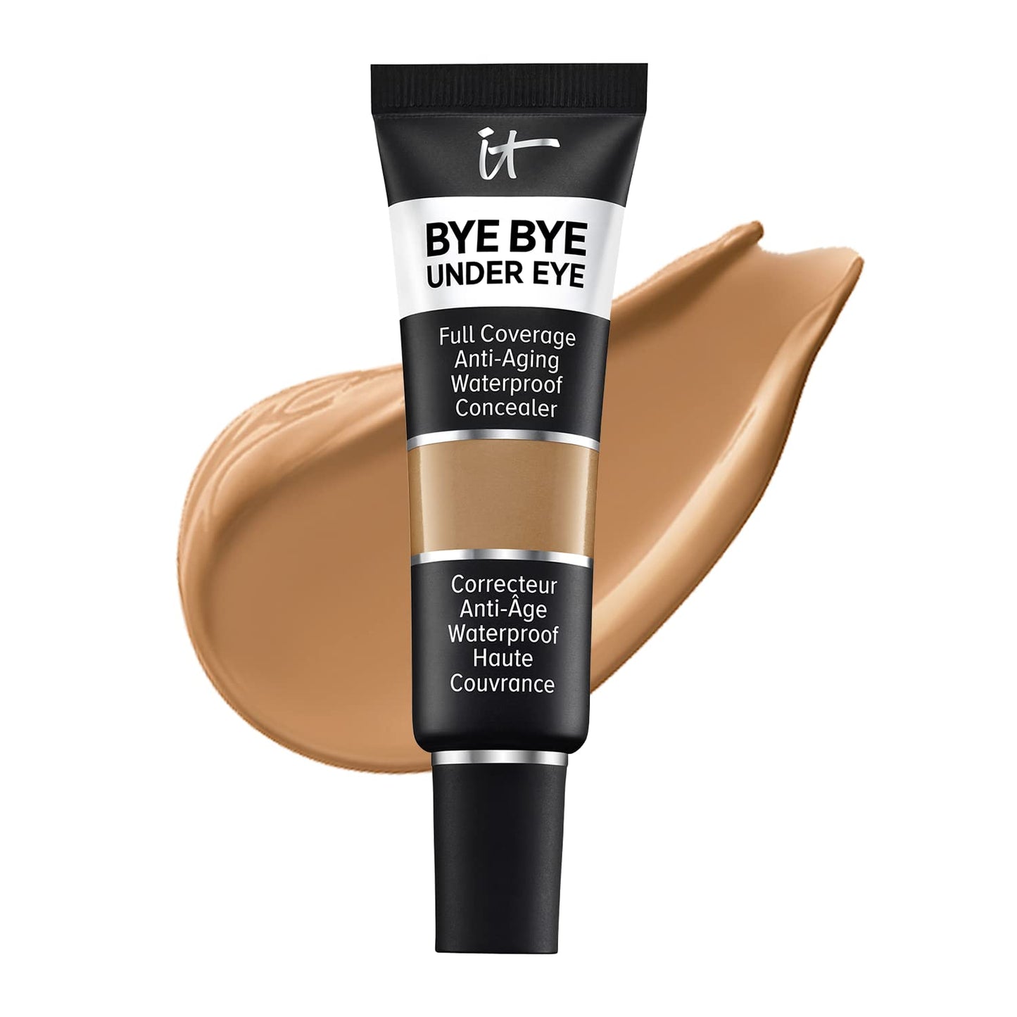 IT Cosmetics Bye Bye Under Eye Concealer (Tan Natural) - Water-Resistant, Full Coverage Brightening Concealer For Dark Circles, Fine Lines, Redness & Discoloration, Anti-Aging, 24H Wear - 0.4 fl oz - Medaid International