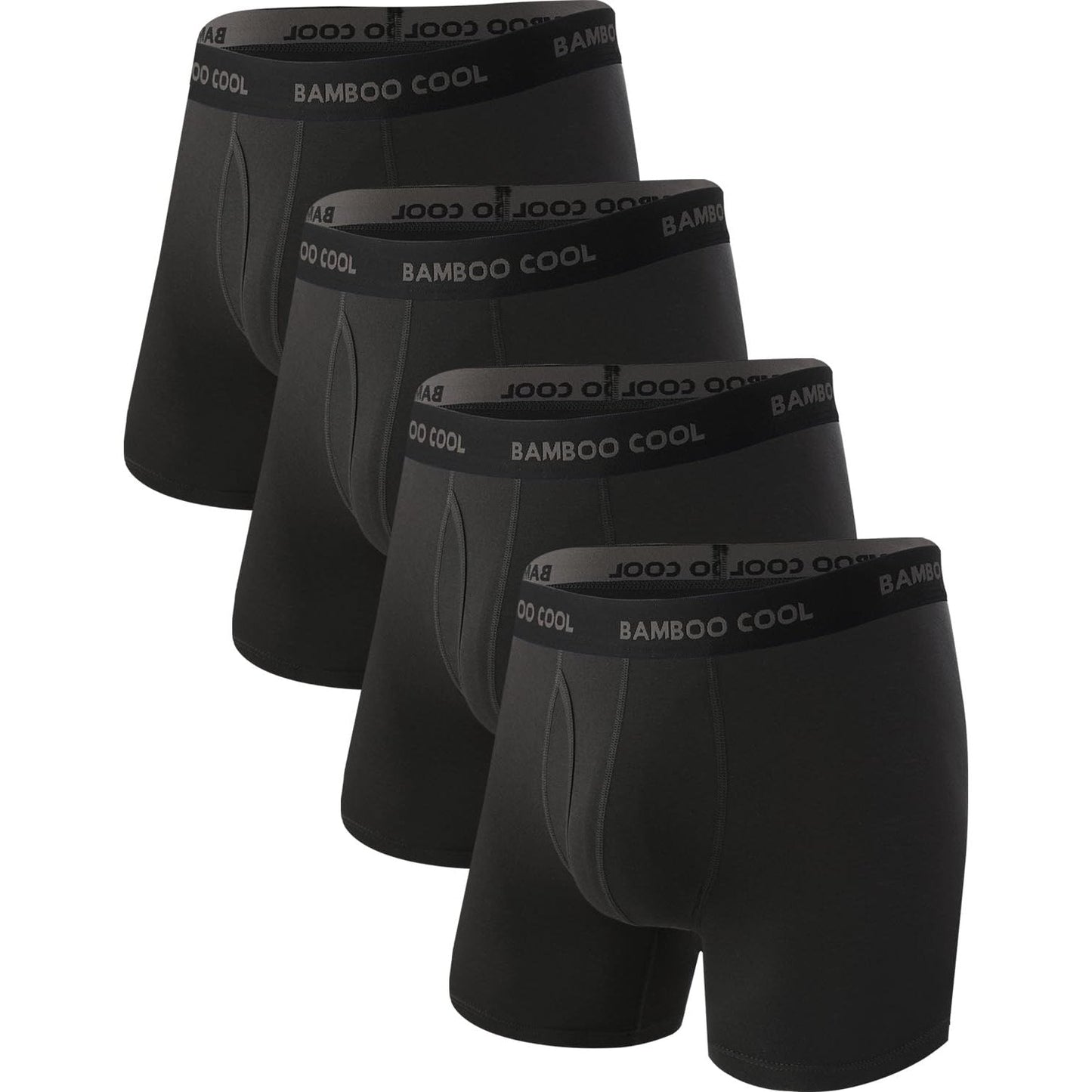 BAMBOO COOL Men's Ultra Breathable Underwear,No Riding Up Boxer Briefs with ComfortFlexible Waistband,Multipack - Medaid International