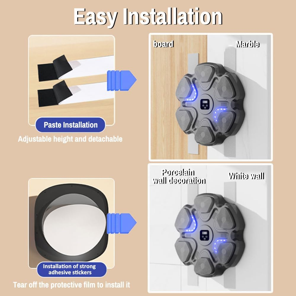 Smart Musical Boxing Machine BT Wall-Mounted Boxing Target - Medaid International