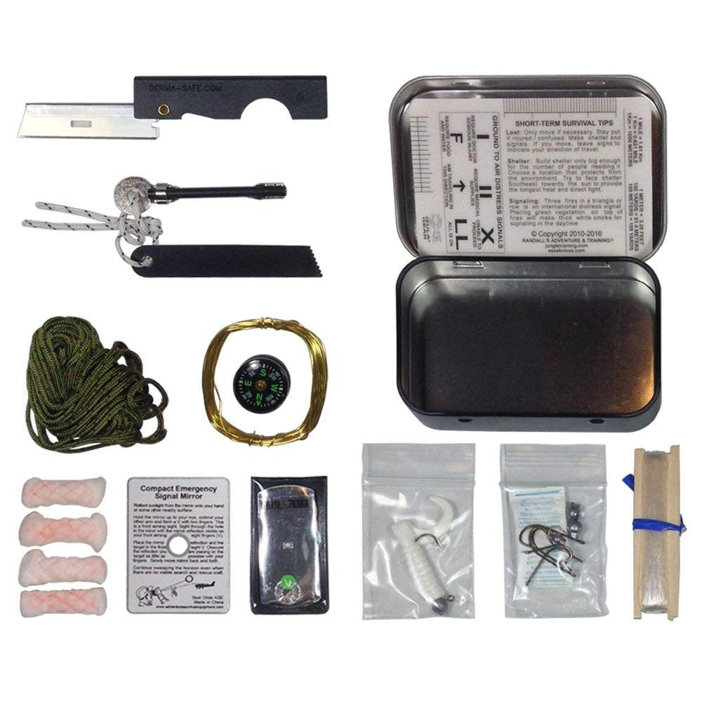 ESEE Knives Mini-KIT, Izula Gear Mini Survival Kit in Tin