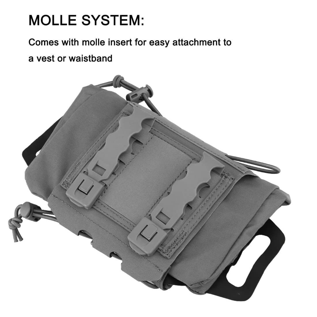 Rapid Deployment IFAK Kits MOLLE Tactical Pouch Outdoor Survival Medical First-aid Kit Hunting Camping Hiking Emergency Tools (WG)