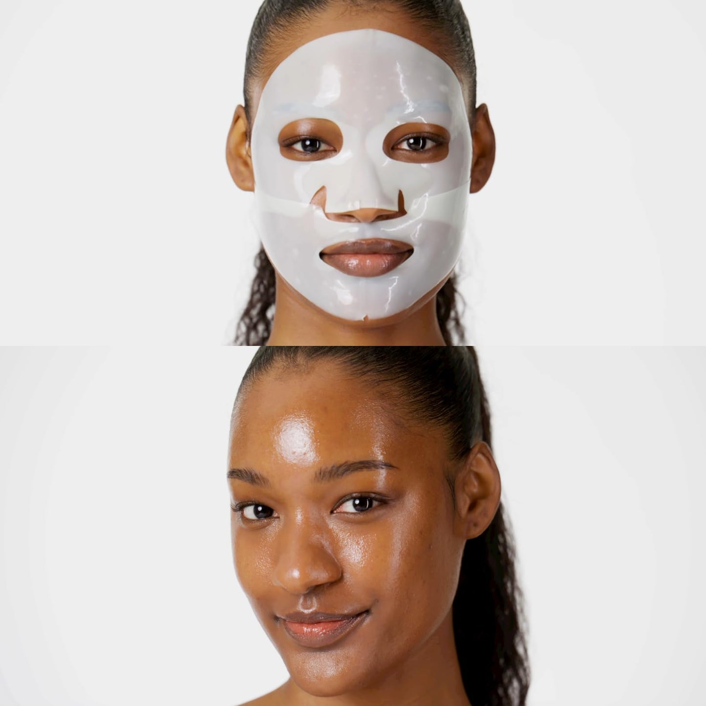 THE FACE SHOP Vita-Toning Vegan Collagen Face Mask, Korean Glass Skin Essential, Hydrogel Mask for Moisturizing & Skin Elasticity, Improves Uneven Tone, 4EA - Medaid International