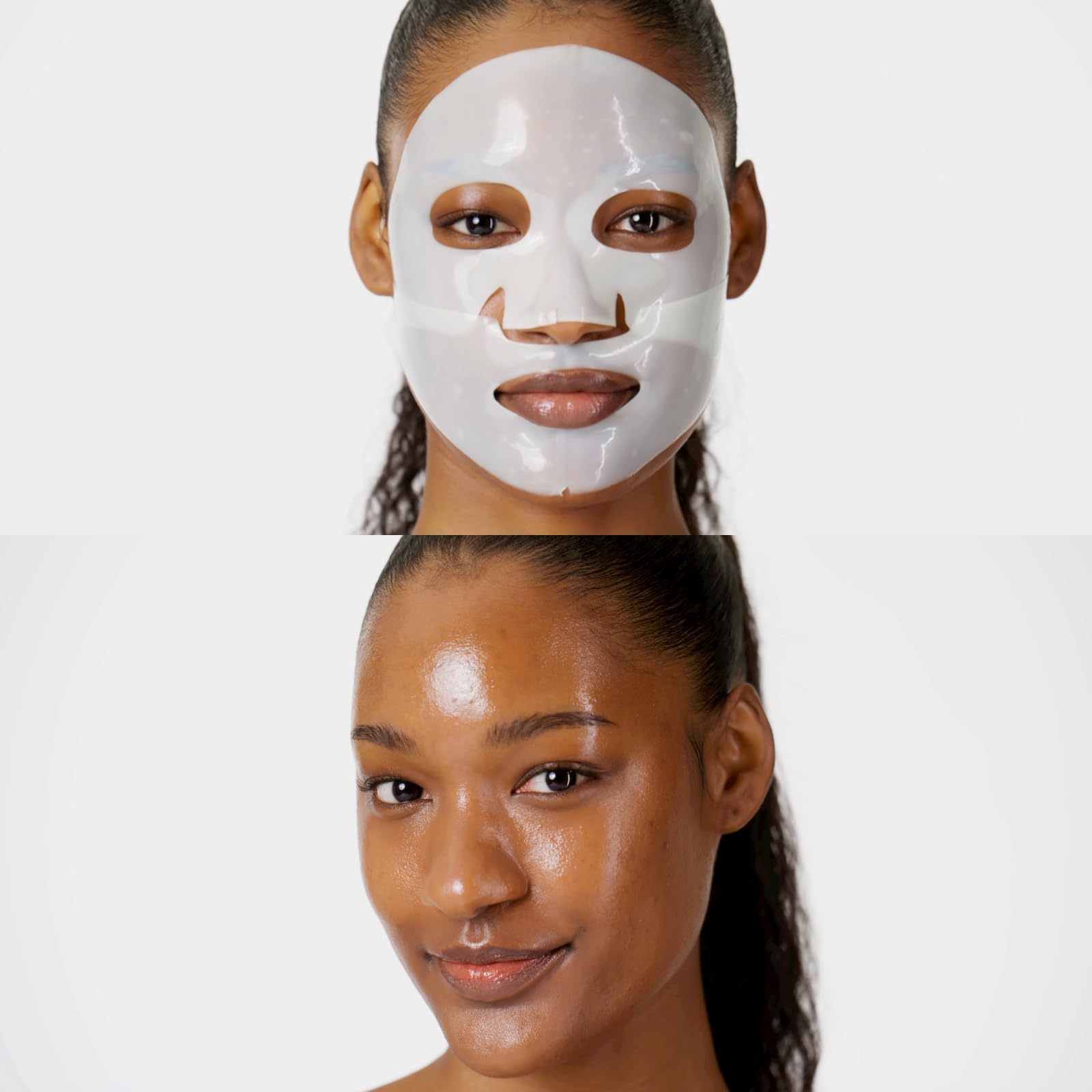 THE FACE SHOP Vita-Toning Vegan Collagen Face Mask, Korean Glass Skin Essential, Hydrogel Mask for Moisturizing & Skin Elasticity, Improves Uneven Tone, 4EA - Medaid International
