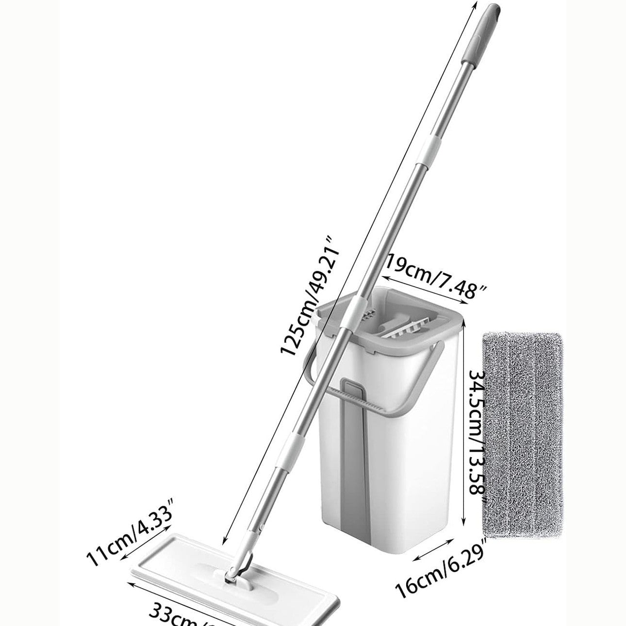 Squeeze Mop Home Floor Cleaning System with Bucket Mop Mop Floor Cleaning Household Floor Cleaner Floor Mop