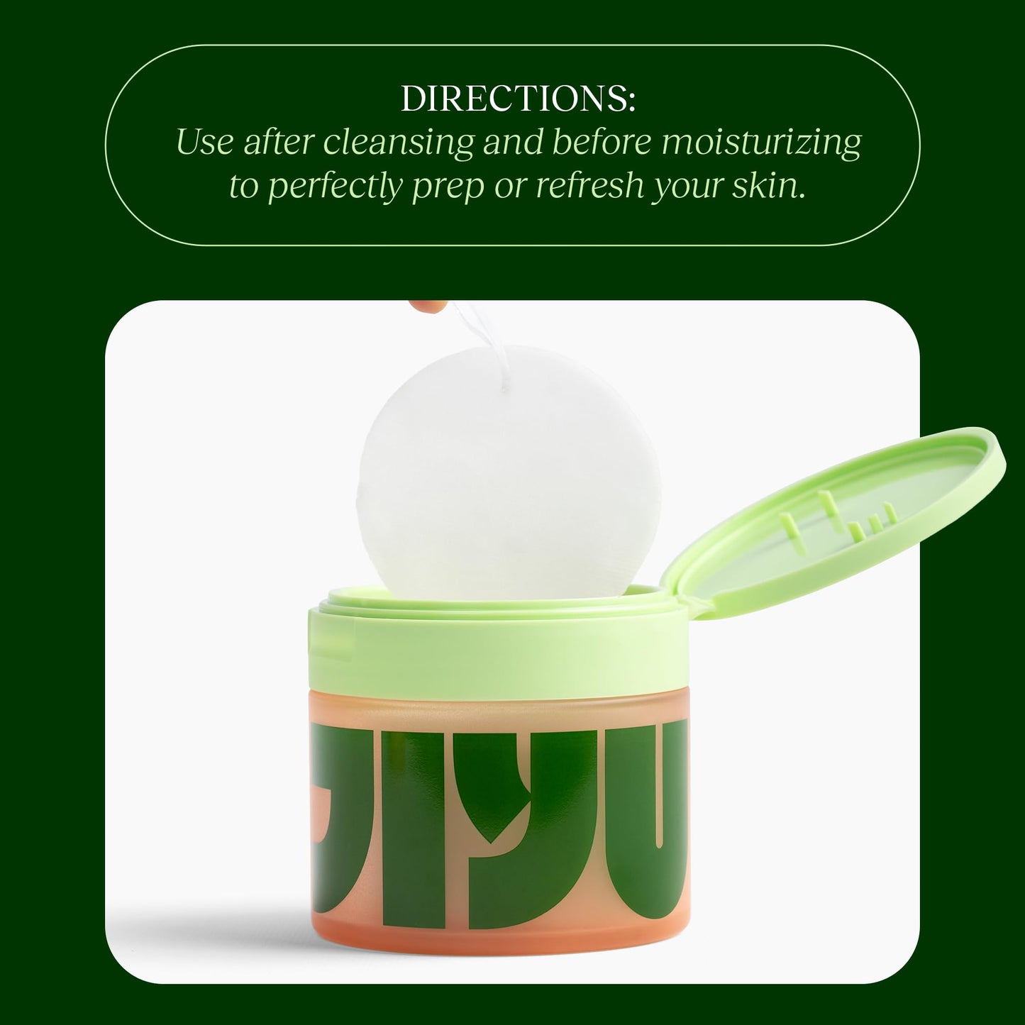 JiYu Toning Polish Pads - Korean Skincare for Dark Spots, Wrinkles & Dull Skin - Hydrating Facial Treatment with Snail Mucin, Niacinamide, Peptides & Centella - 100 Count - Medaid International