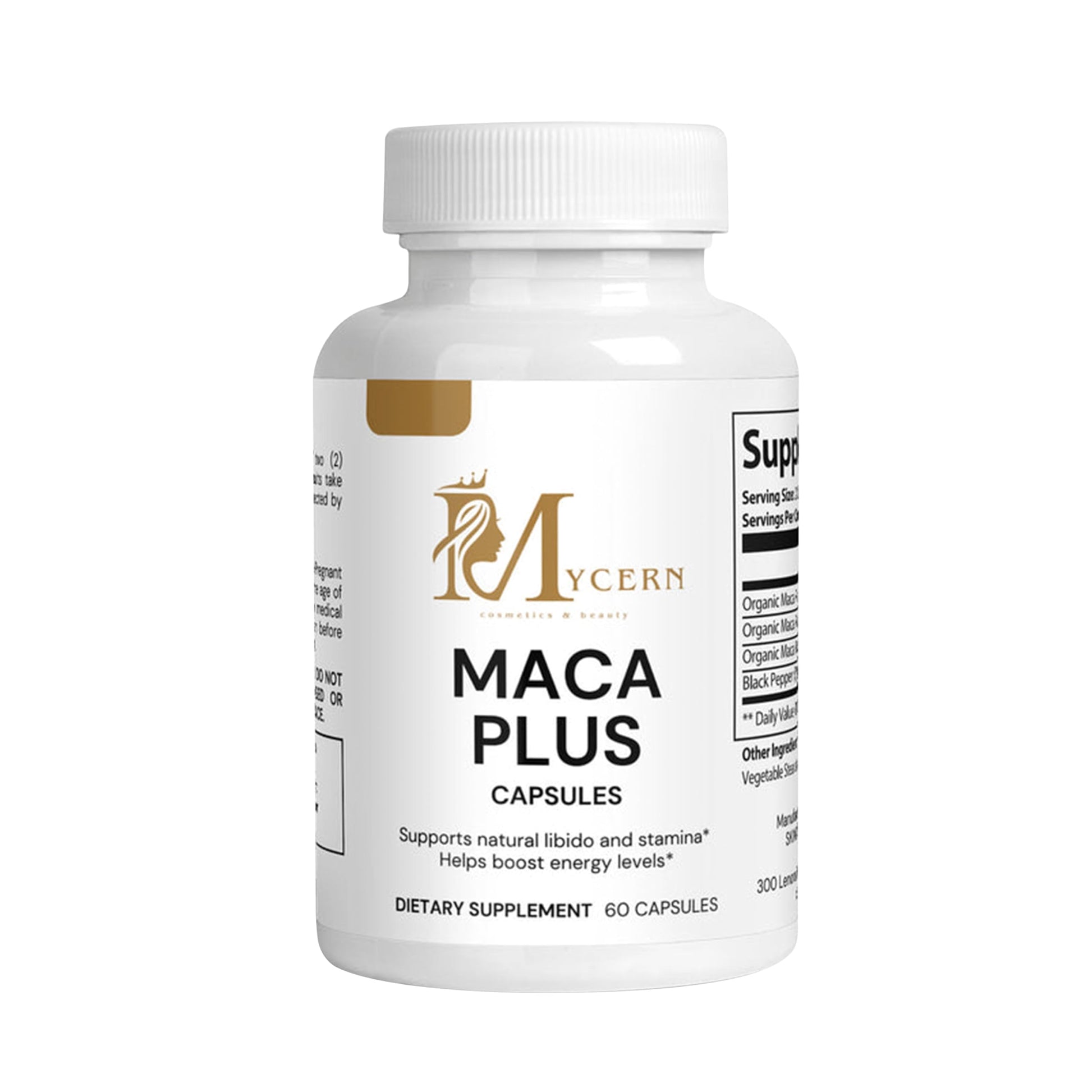 Maca Plus Capsules with Red, Black & Yellow Maca – 1500mg High Potency Root Blend – 60 Caps – Supports Active Lifestyle – Made in USA - Medaid International