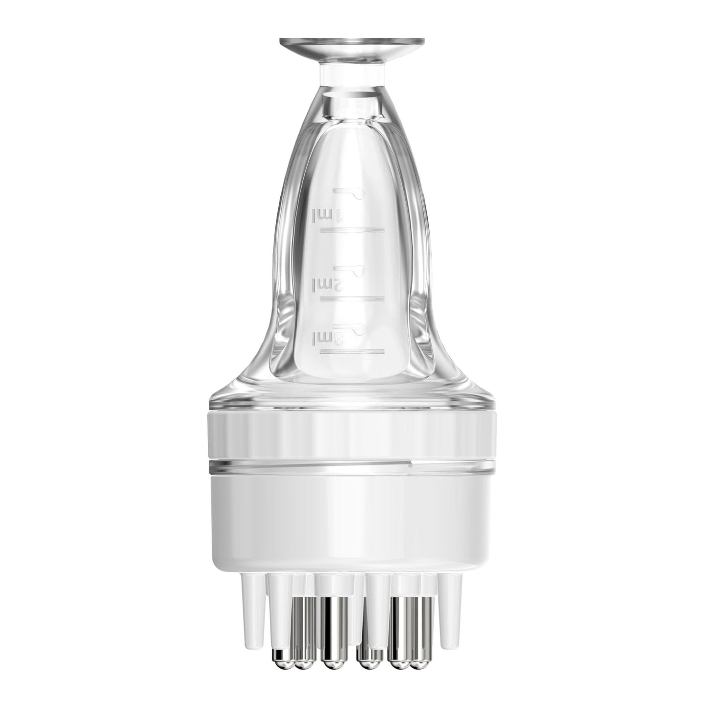 Scalp Massager Comb and Minoxidil Applicator Bottle for Hair Growth, Follicle Care and Thinning Hair Loss Treatment (White) - Medaid International