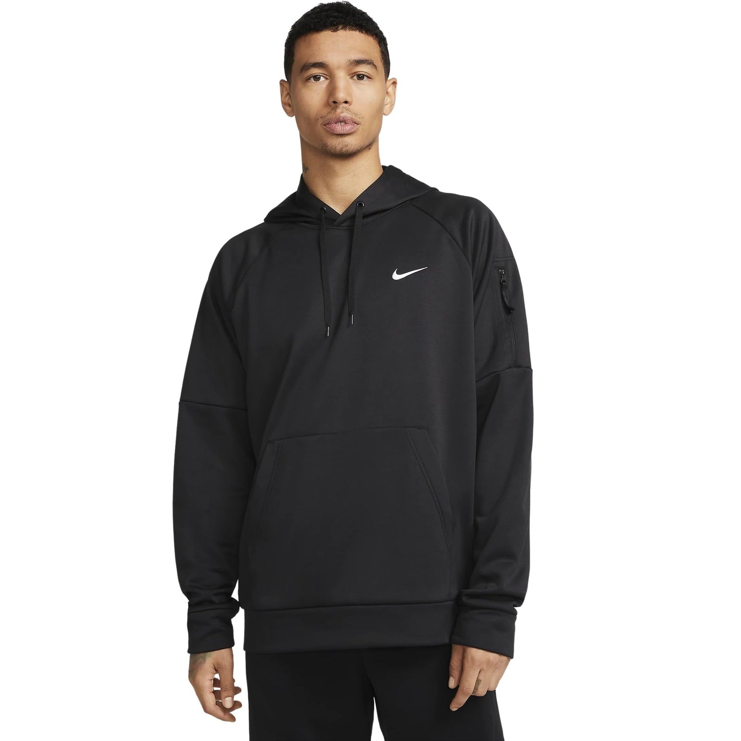 Nike Therma Men's Therma-FIT Hooded Fitness Pullover (US, Alpha, X-Large, Regular, Tall, Black/Black) - Medaid International
