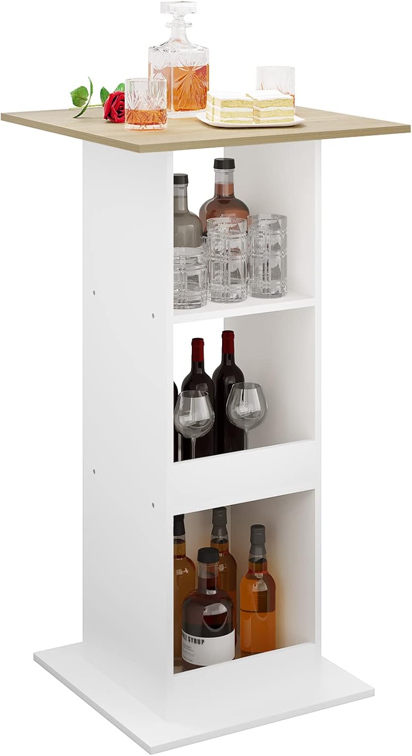 WOLTU Square Bar Table (BT36WHE)
