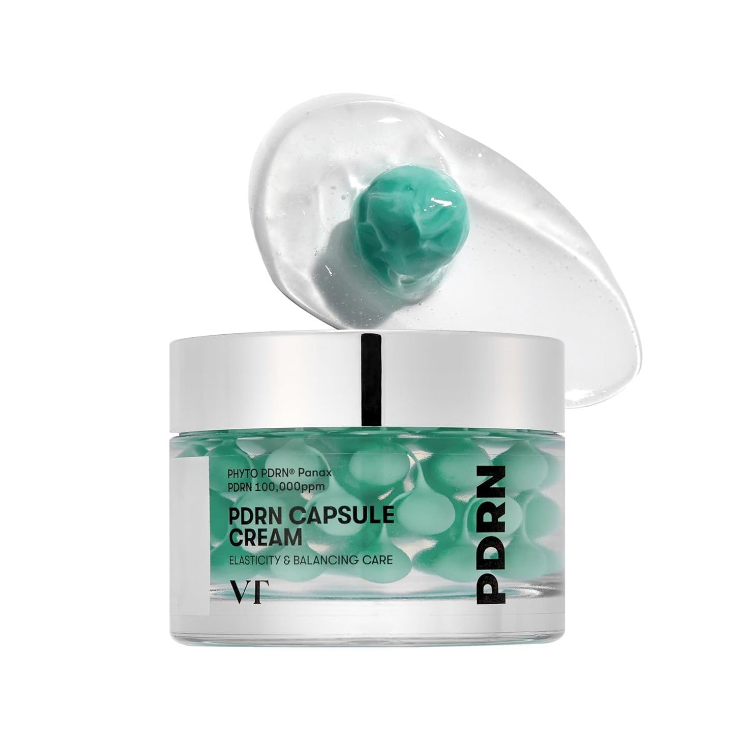 VT COSMETICS PDRN Capsule Cream 100, Hydrating Face Moisturizer with 100,000ppm PDRN, Hyaluronic Acid, 9 Peptides, Firming & Plumping Nourishing Cream, Korean Skin Care (1.69 fl. oz.) - Medaid International