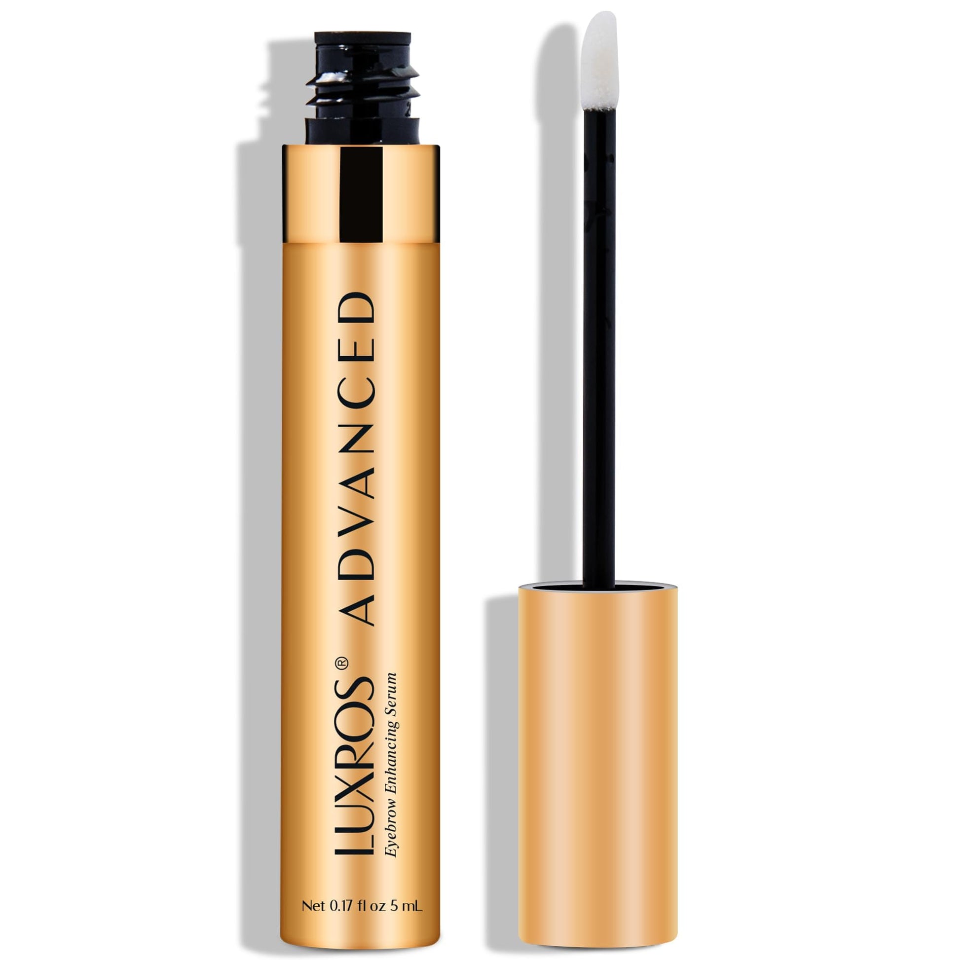 LUXROS Advanced Growth Serum for Full, Thick Eyebrows - USA Made, See Results in 4-8 Weeks (5 ml) - Medaid International