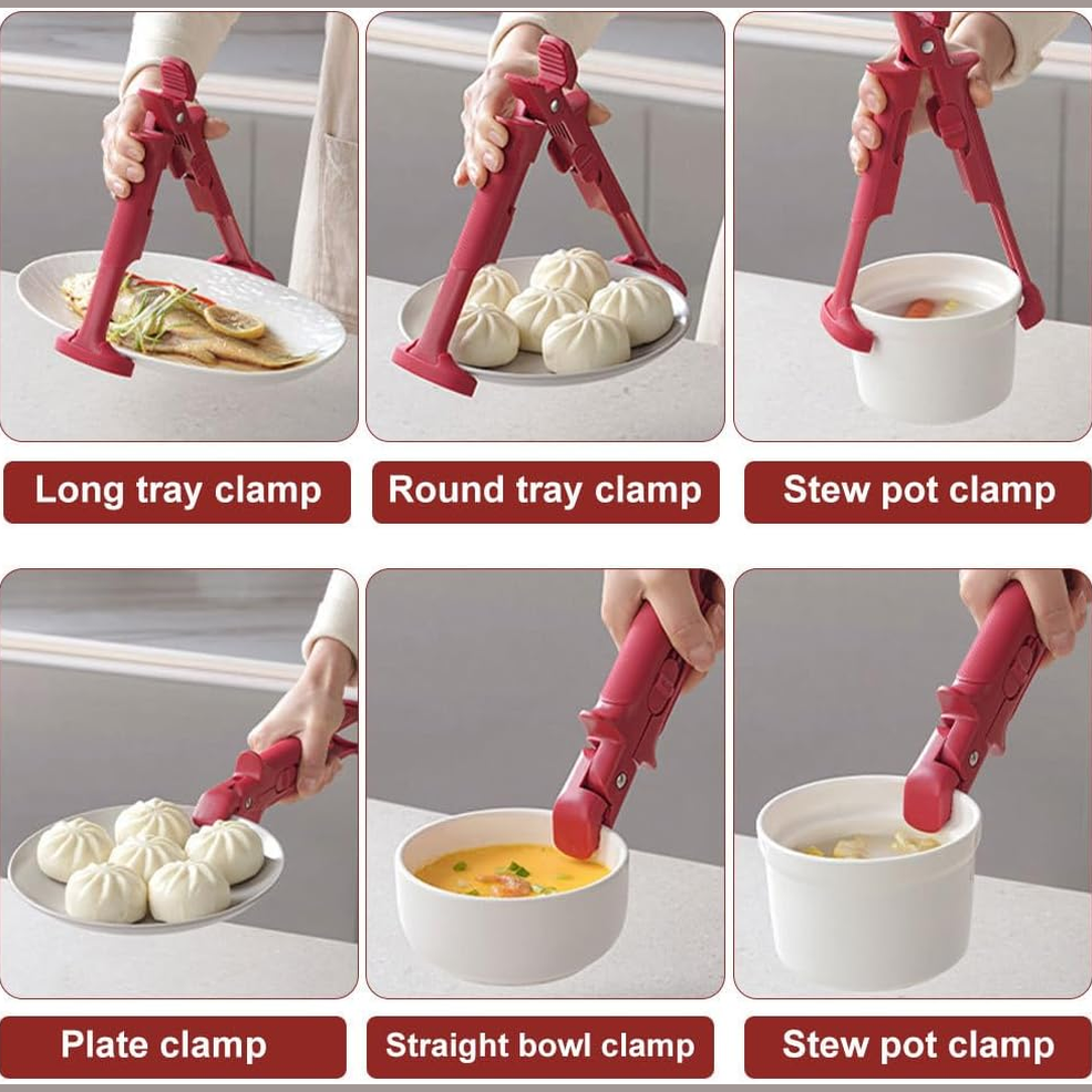 Anti-Scald Bowl Clip, Double-head Hot Dish Plate Gripper
