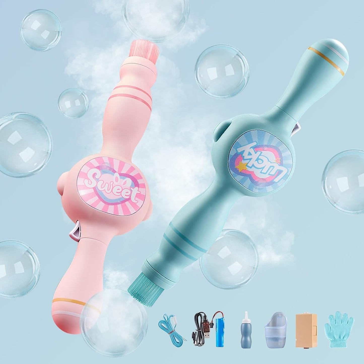Elastic Bubble Fog Wand